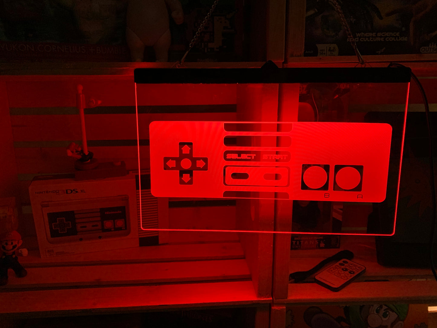 Enseigne DEL Manette avec chaîne