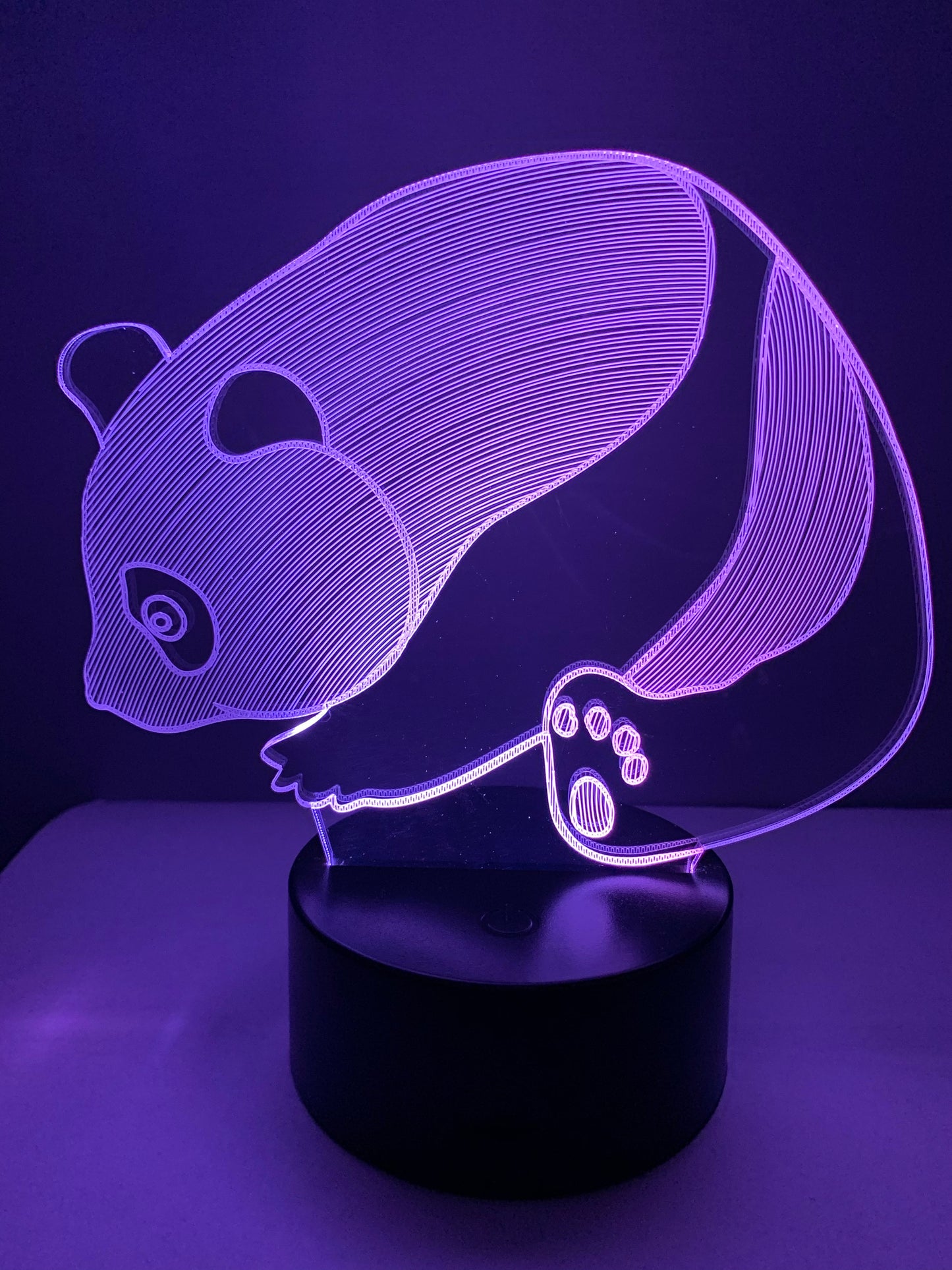 Lampe 3D DEL Panda