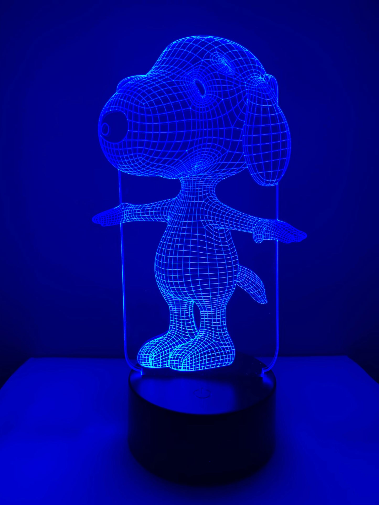 Lampe 3D DEL Chien Beagle Snoopy