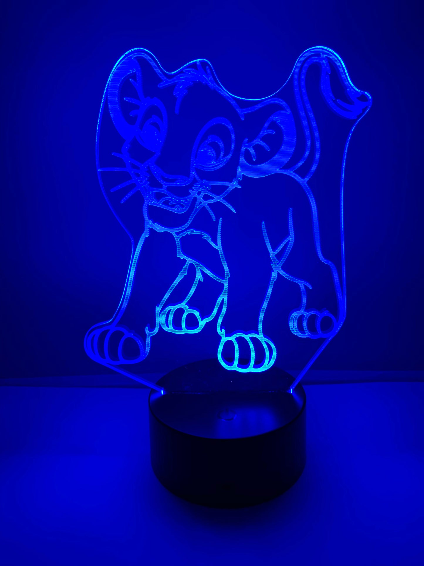 Lampe 3D DEL Simba Le Roi Lion