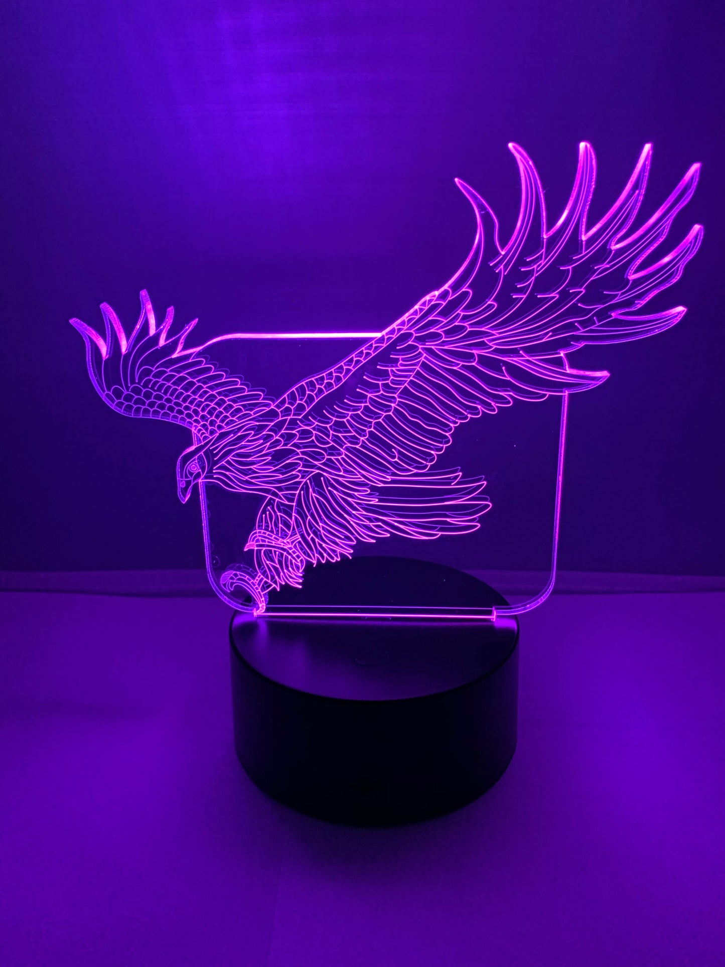 Lampe 3D DEL Aigle
