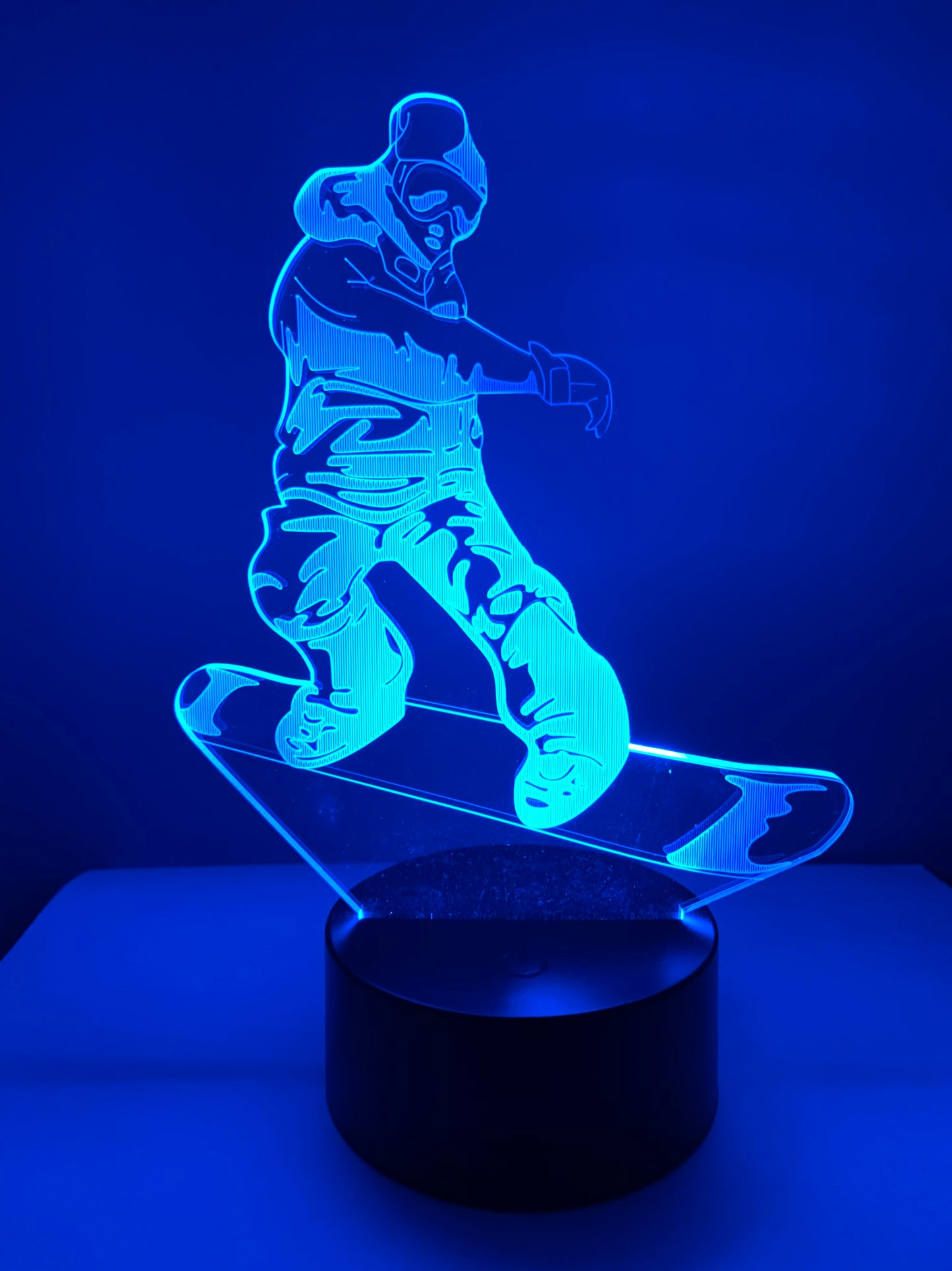 Lampe 3D DEL Snowboard (Planche à neige)