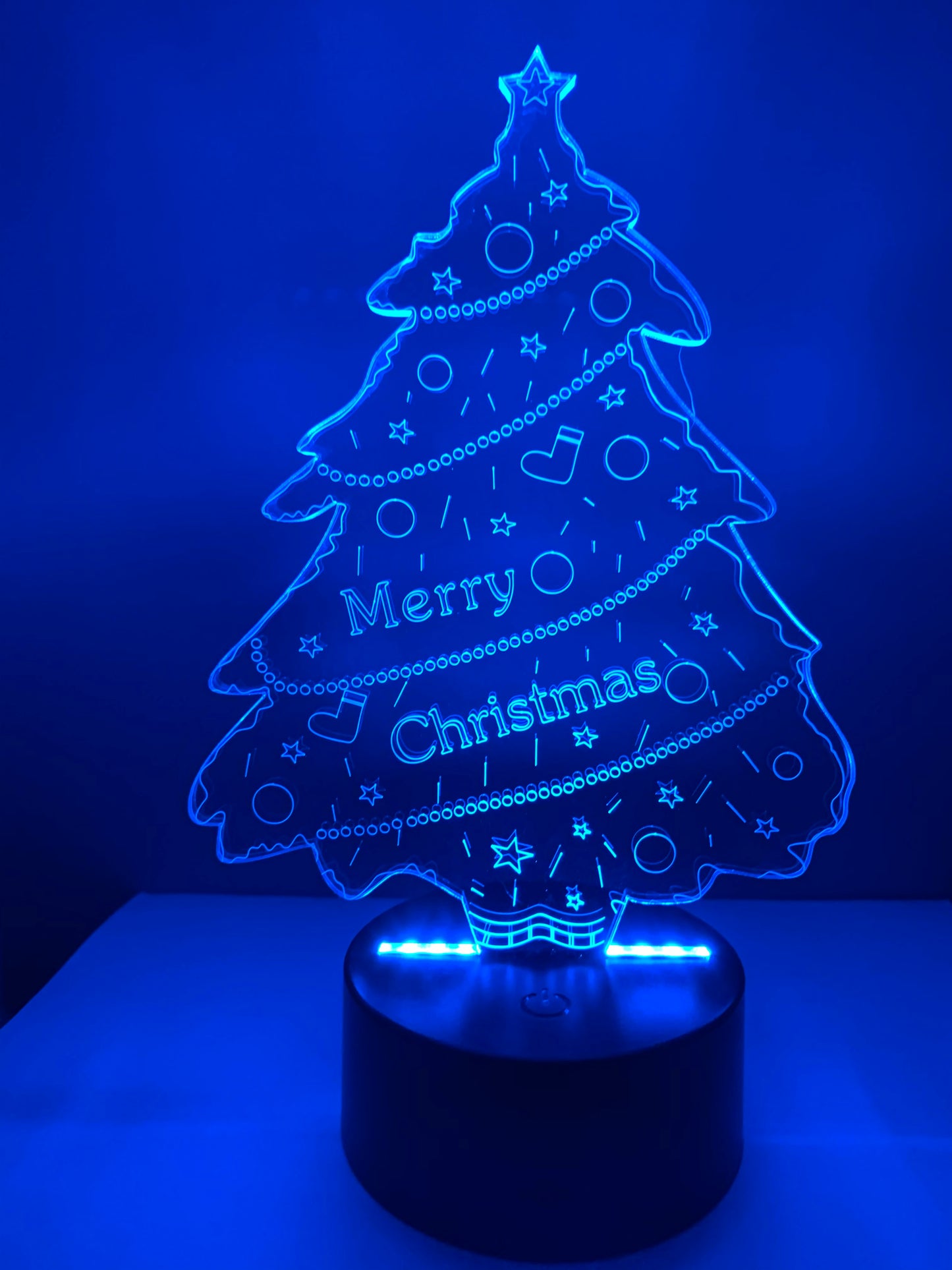 Lampe 3D DEL Sapin de Noël