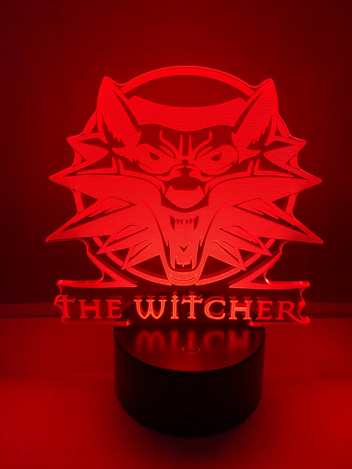 Lampe 3D DEL Logo The Witcher