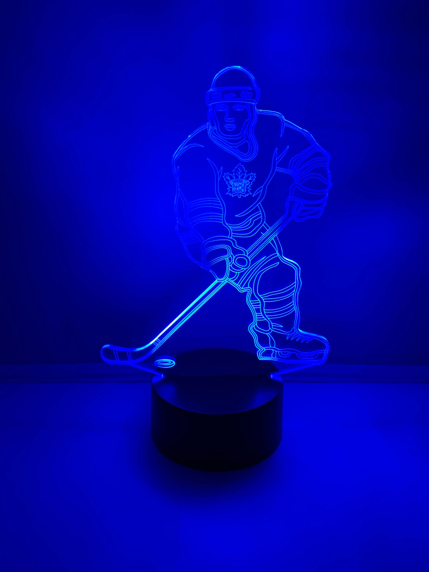 Lampe 3D DEL Joueur Hockey Modèle 2