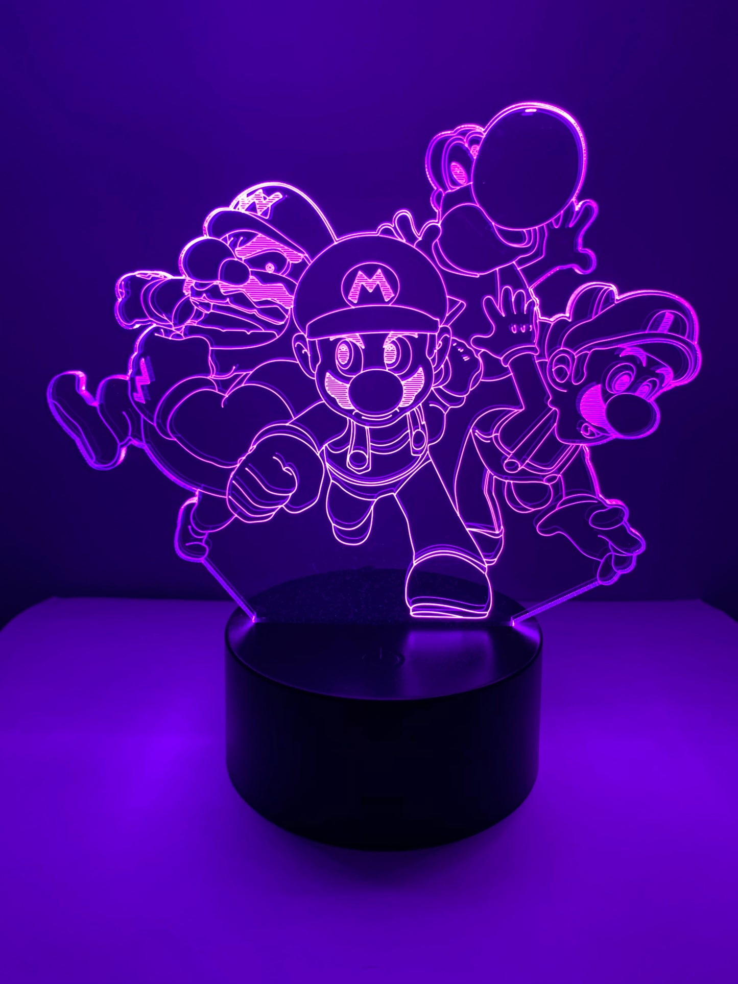 Lampe 3D DEL Personnages Super Mario