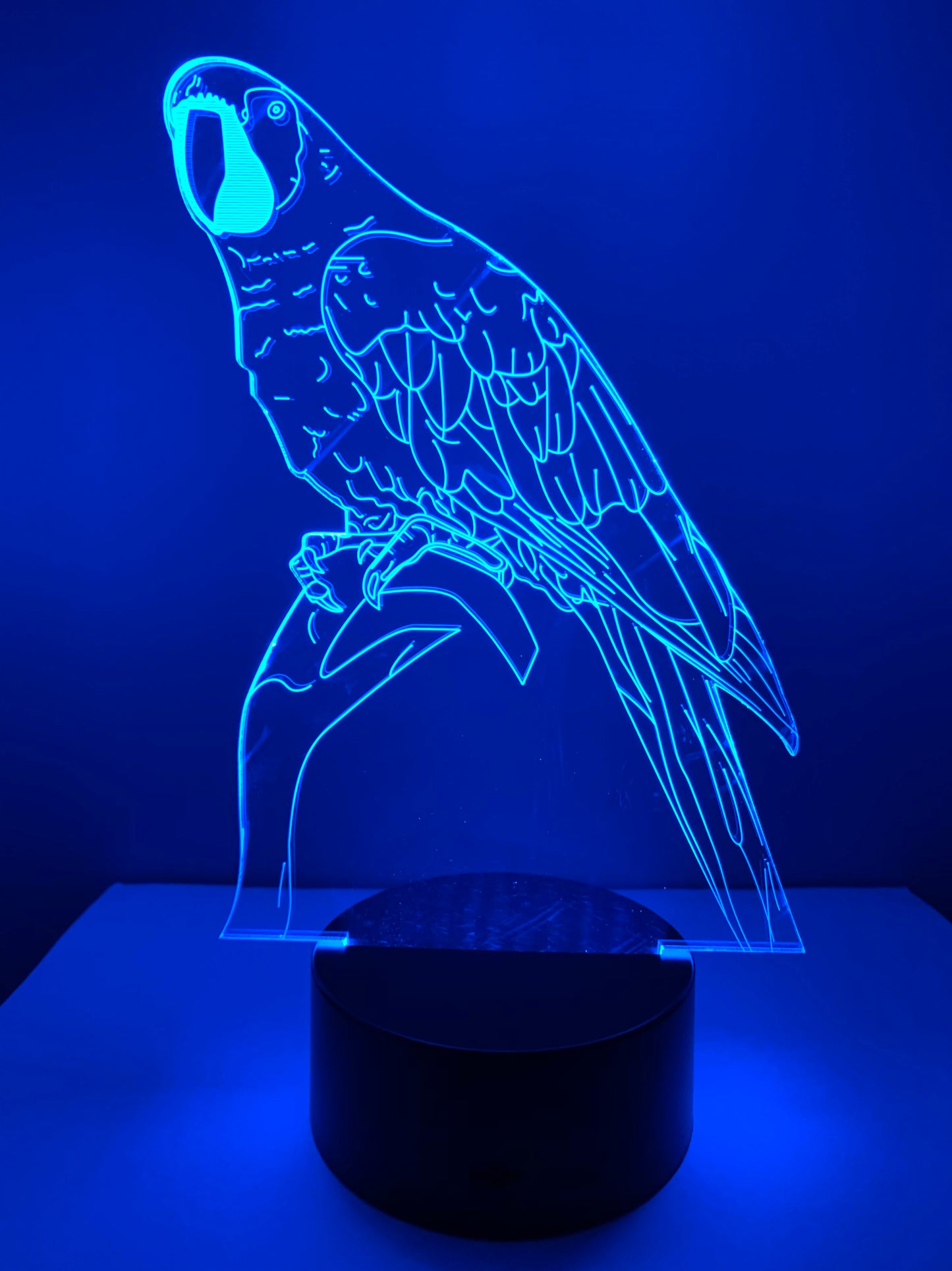 Lampe 3D DEL Perroquet