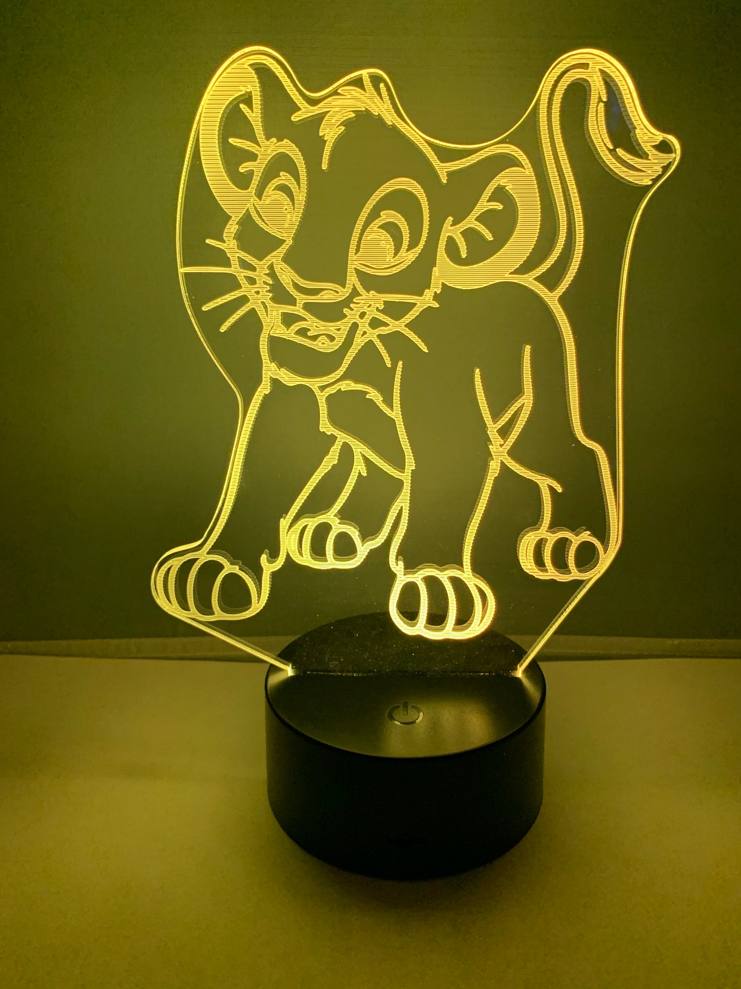 Lampe 3D DEL Simba Le Roi Lion