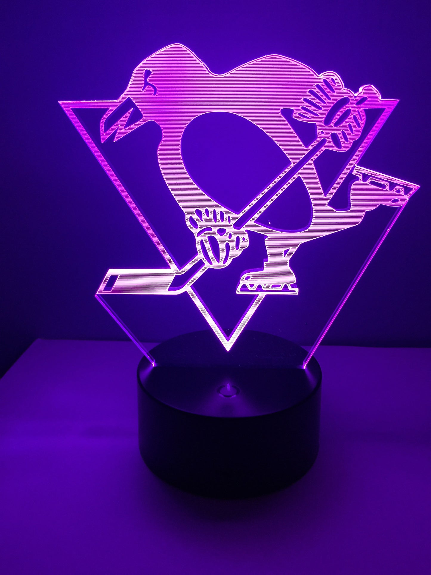 Lampe 3D DEL Hockey Les Penguins de Pittsburgh