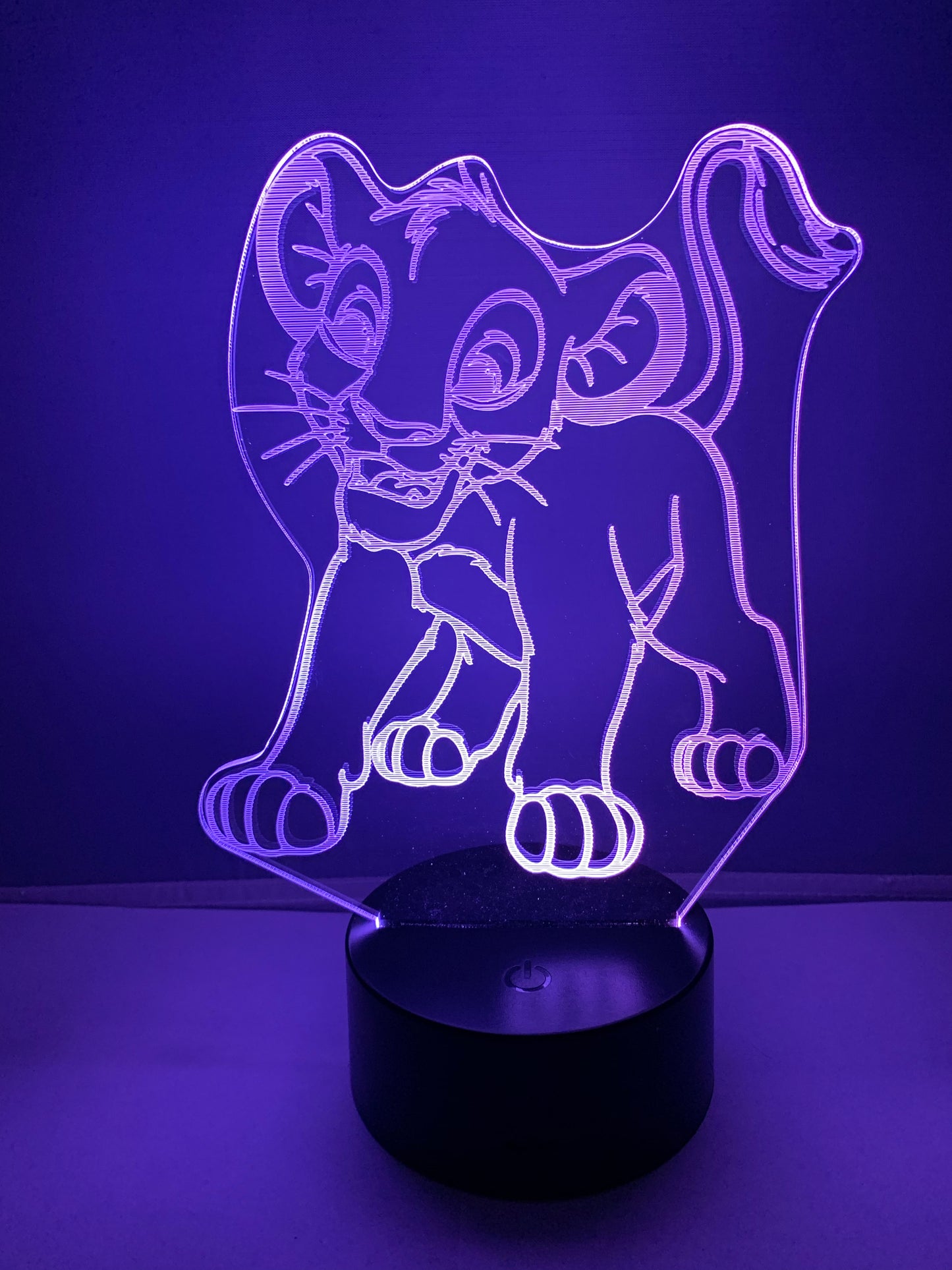 Lampe 3D DEL Simba Le Roi Lion