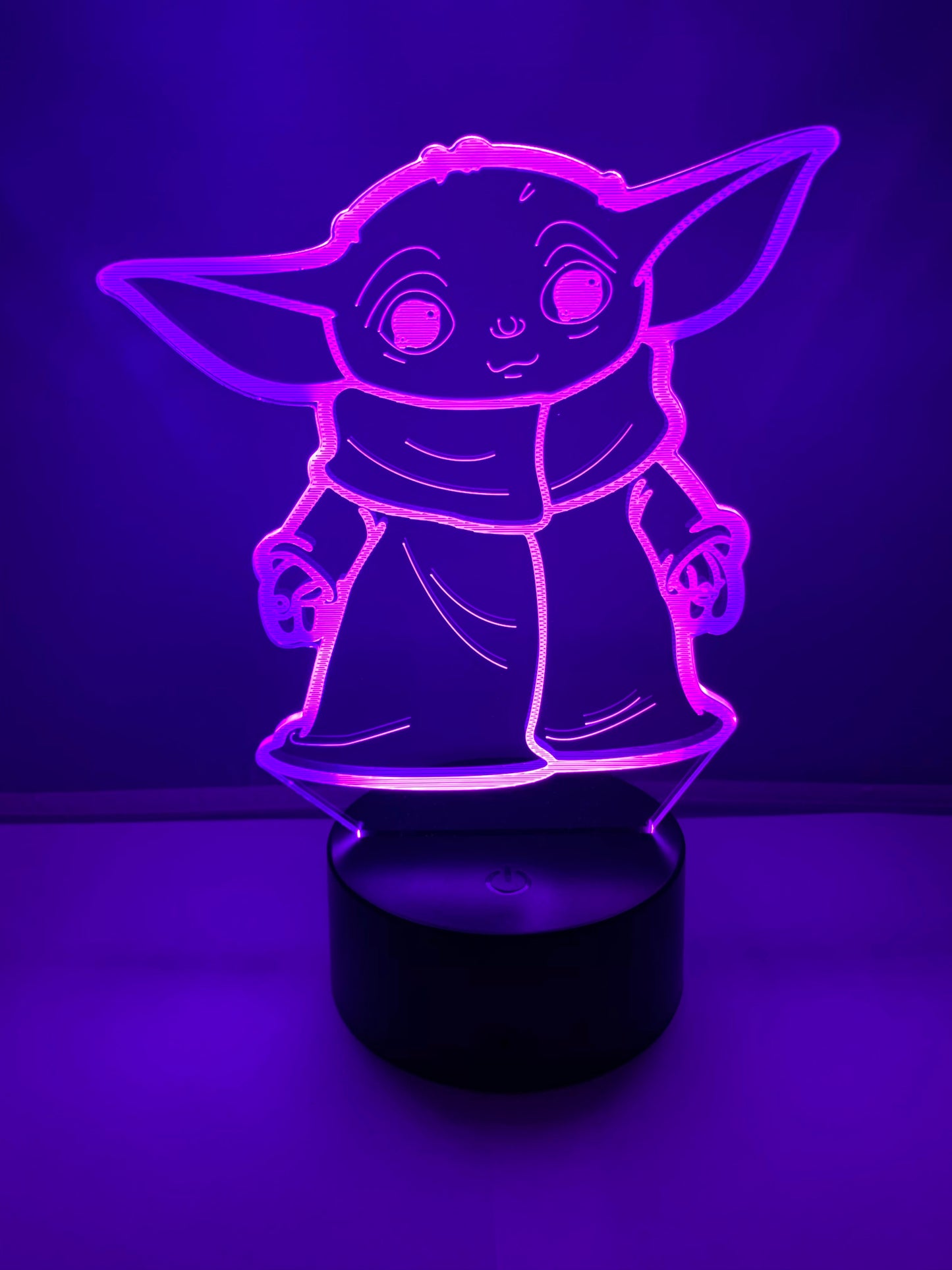 Lampe 3D DEL Grogu Bébé Yoda Star Wars