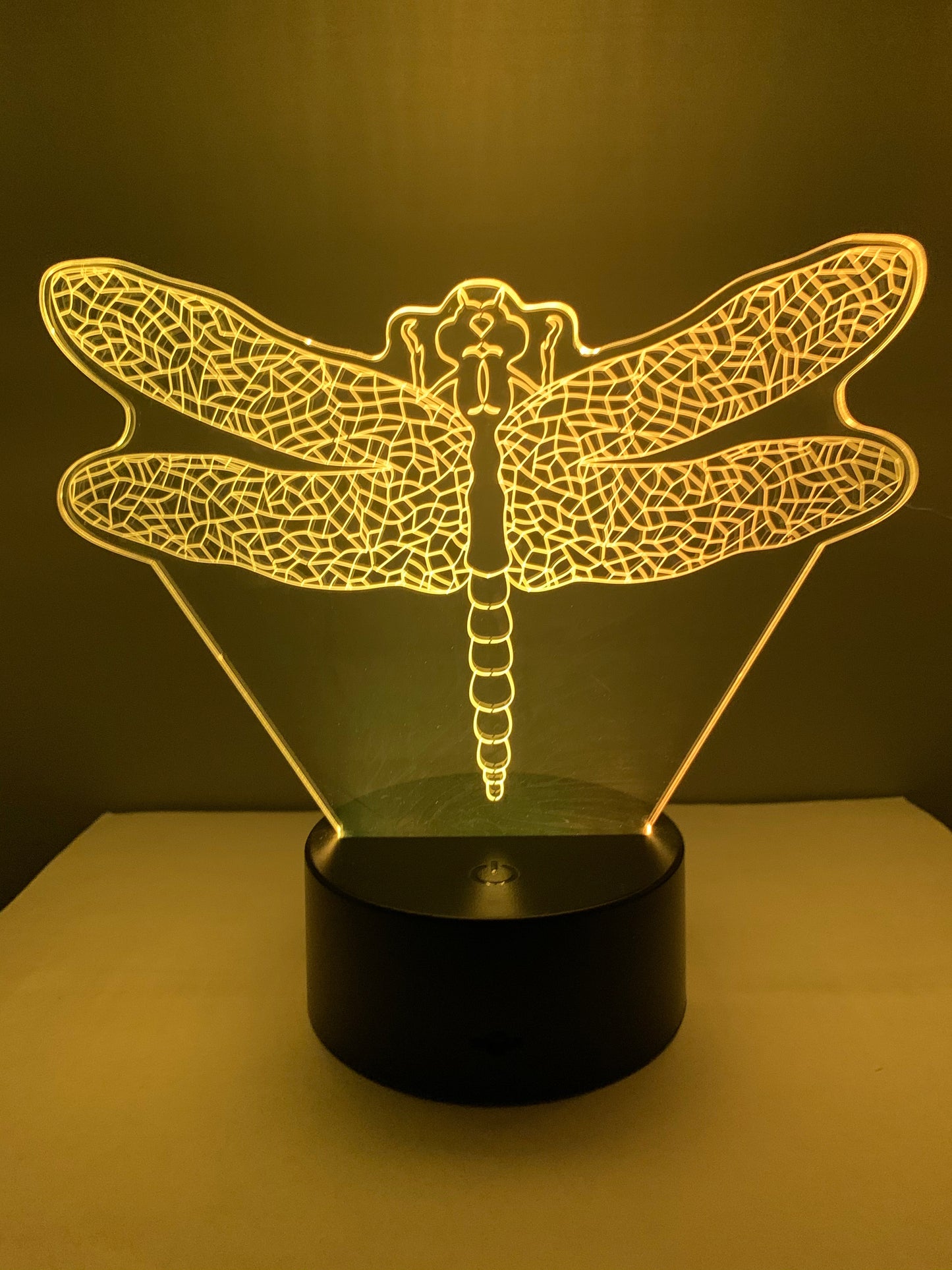 Lampe 3D DEL Libellule