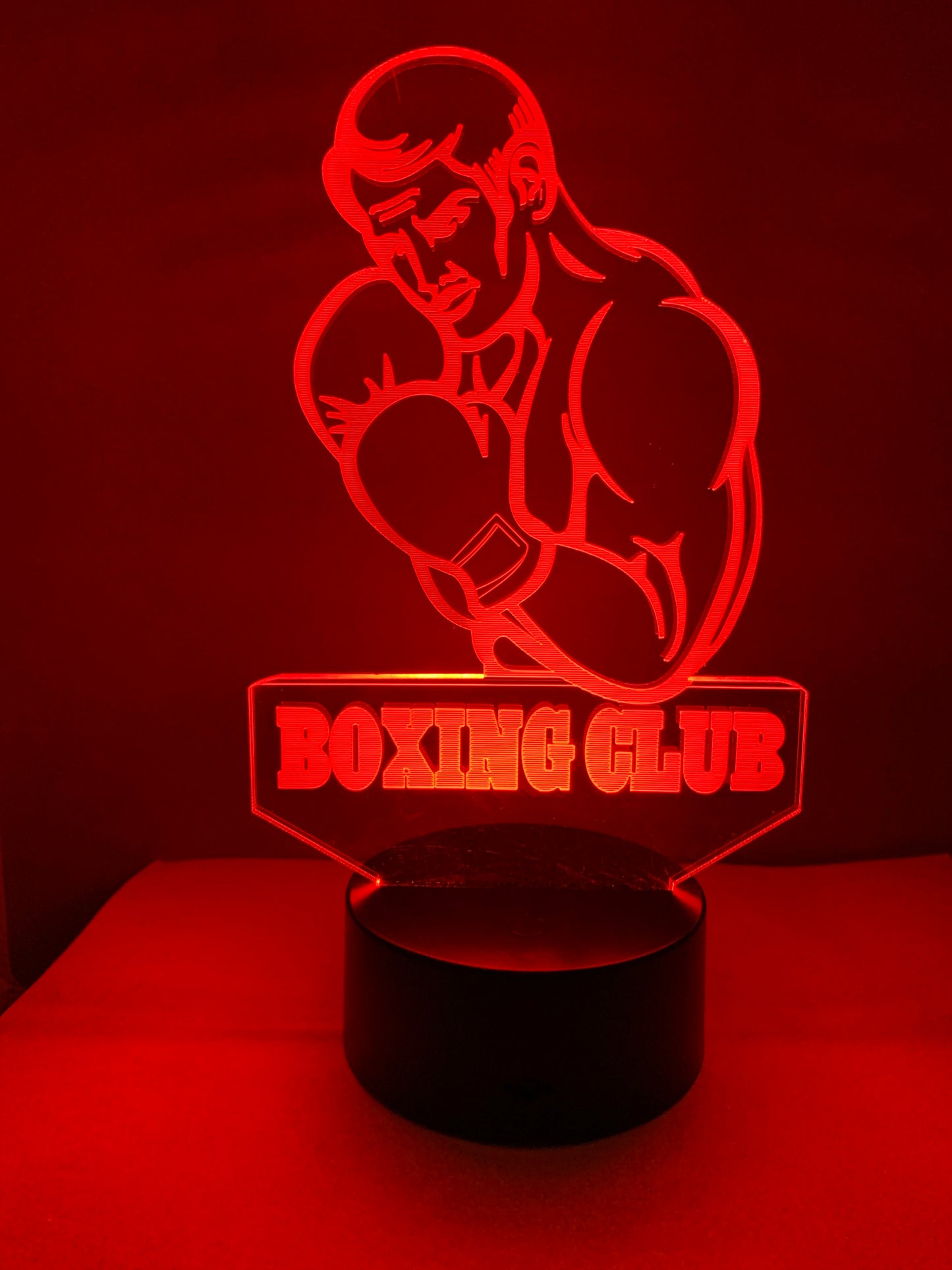 Lampe 3D DEL Club de Boxe (Boxing club)