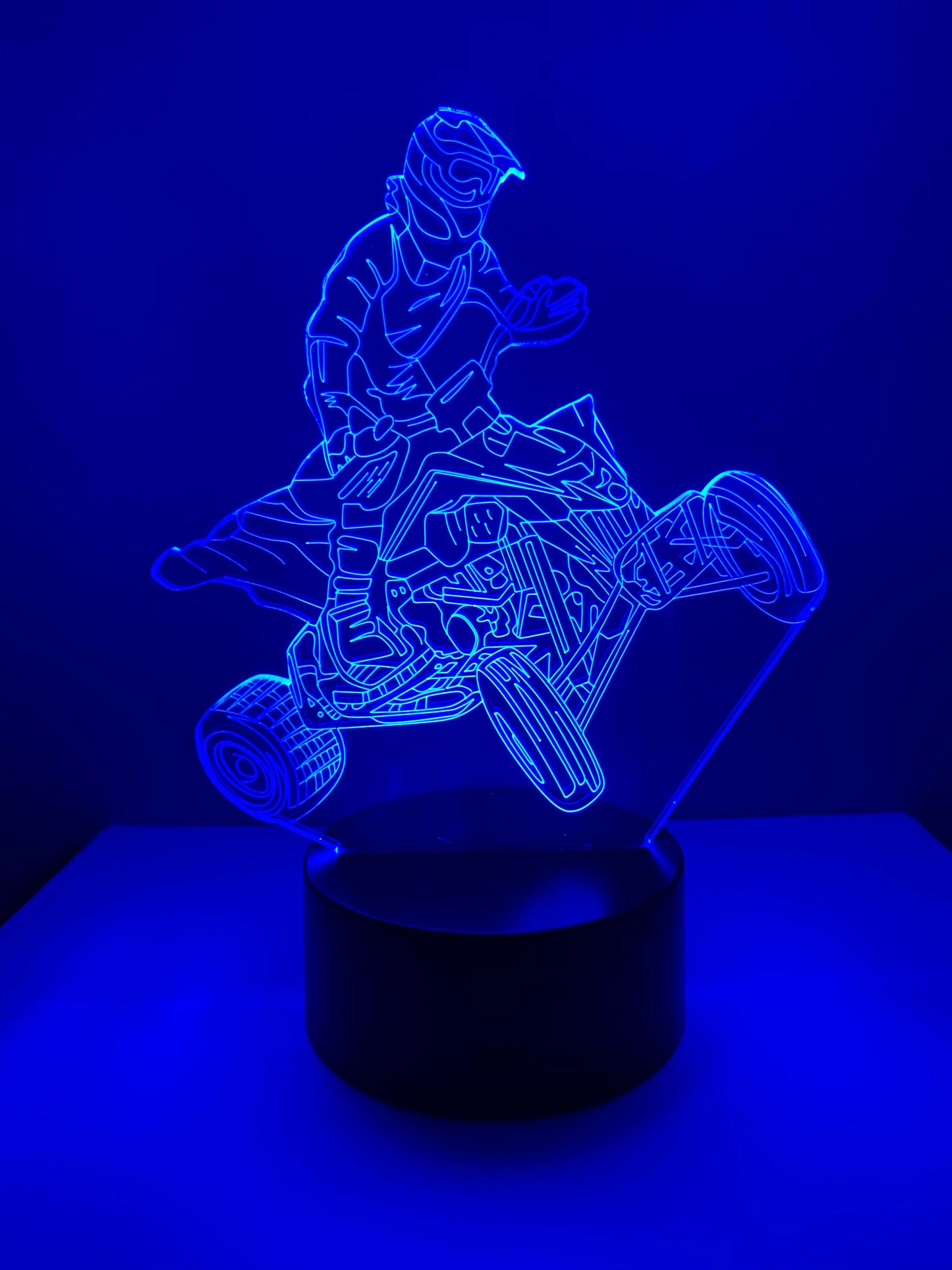 Lampe 3D DEL 4 Roues VTT