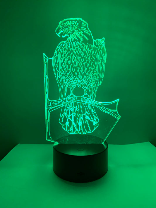 Lampe 3D DEL Aigle perché