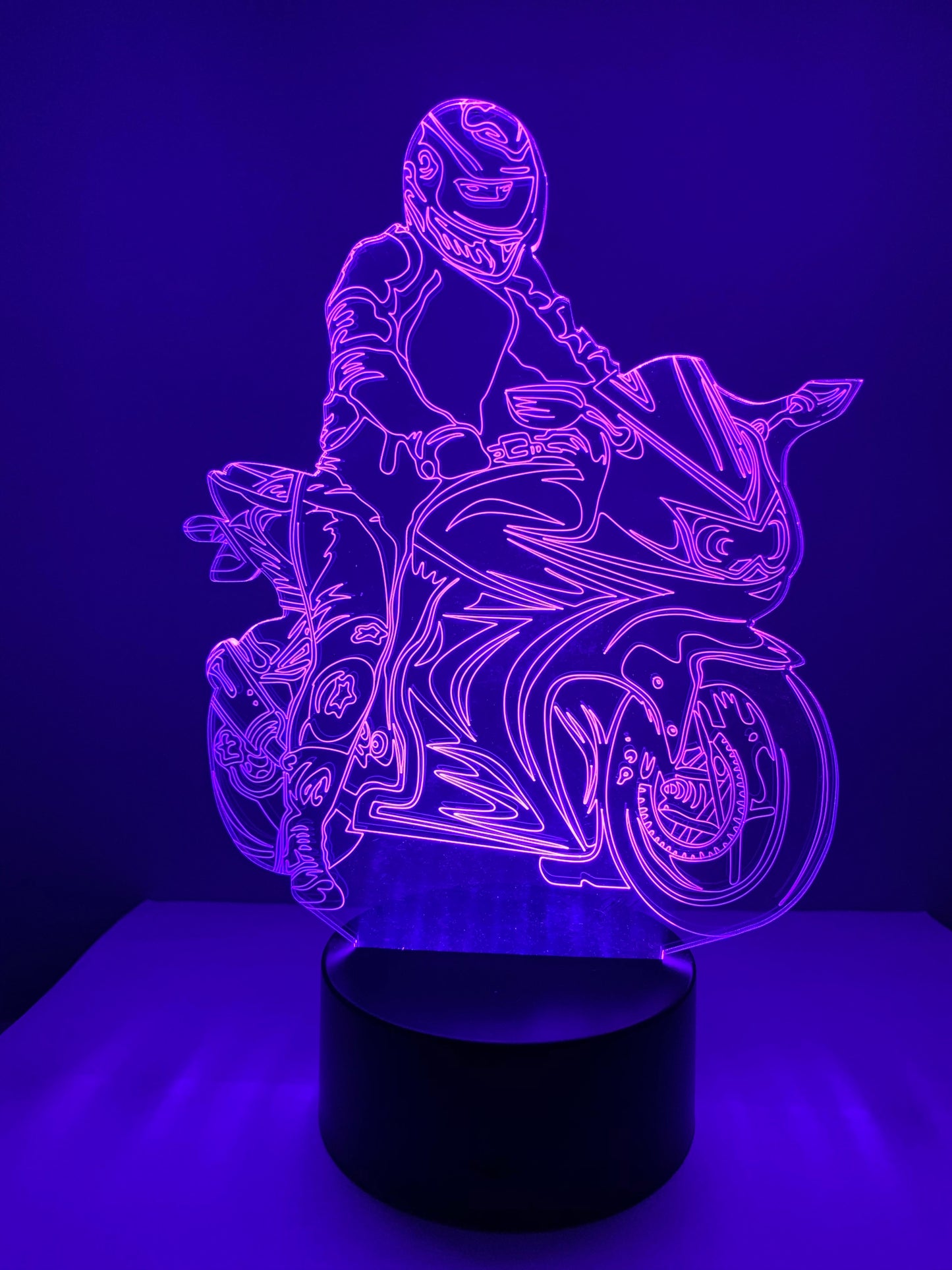 Lampe 3D DEL Moto Sport