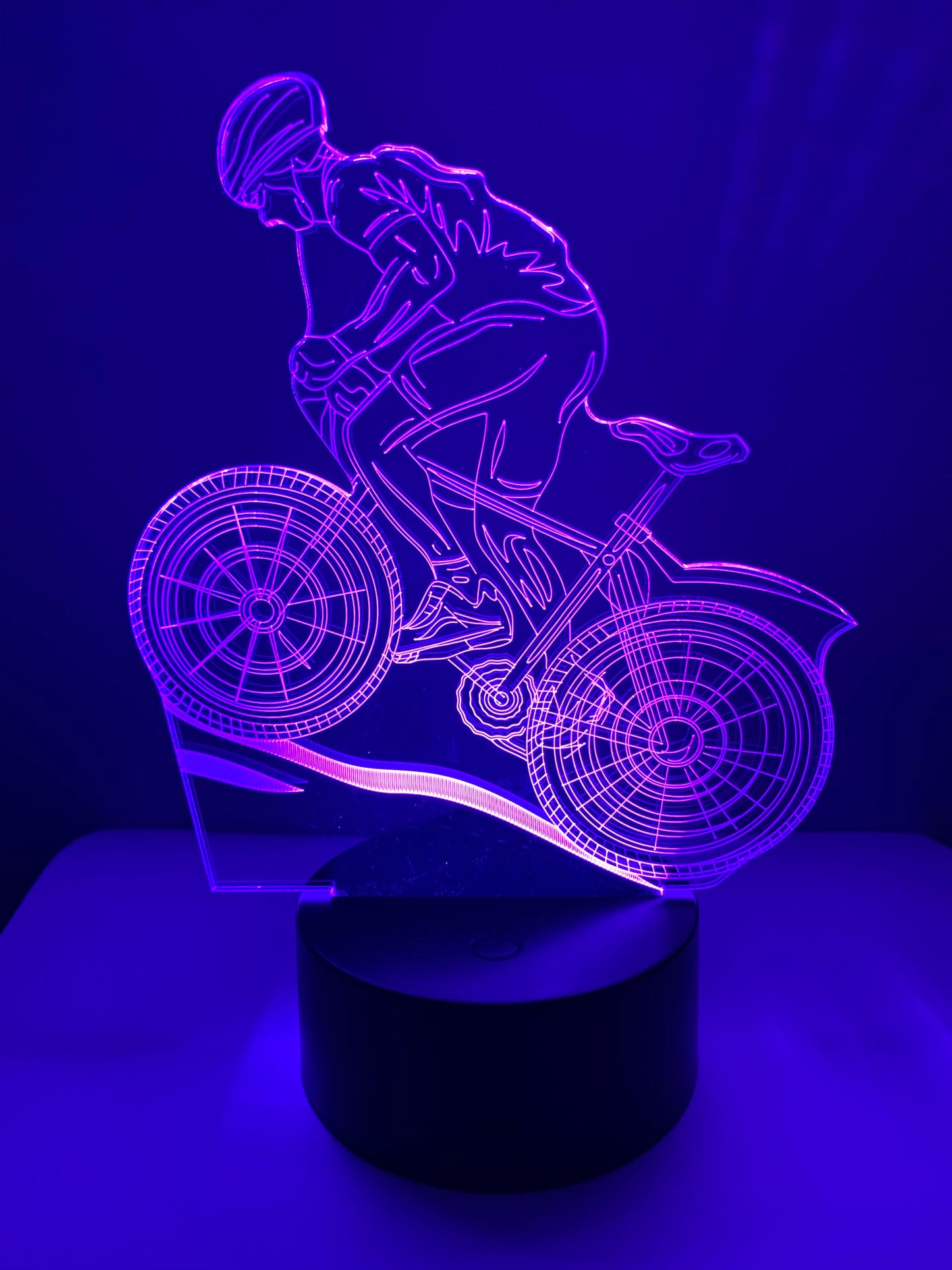 Lampe 3D DEL Cycliste Vélo - Bicyclette