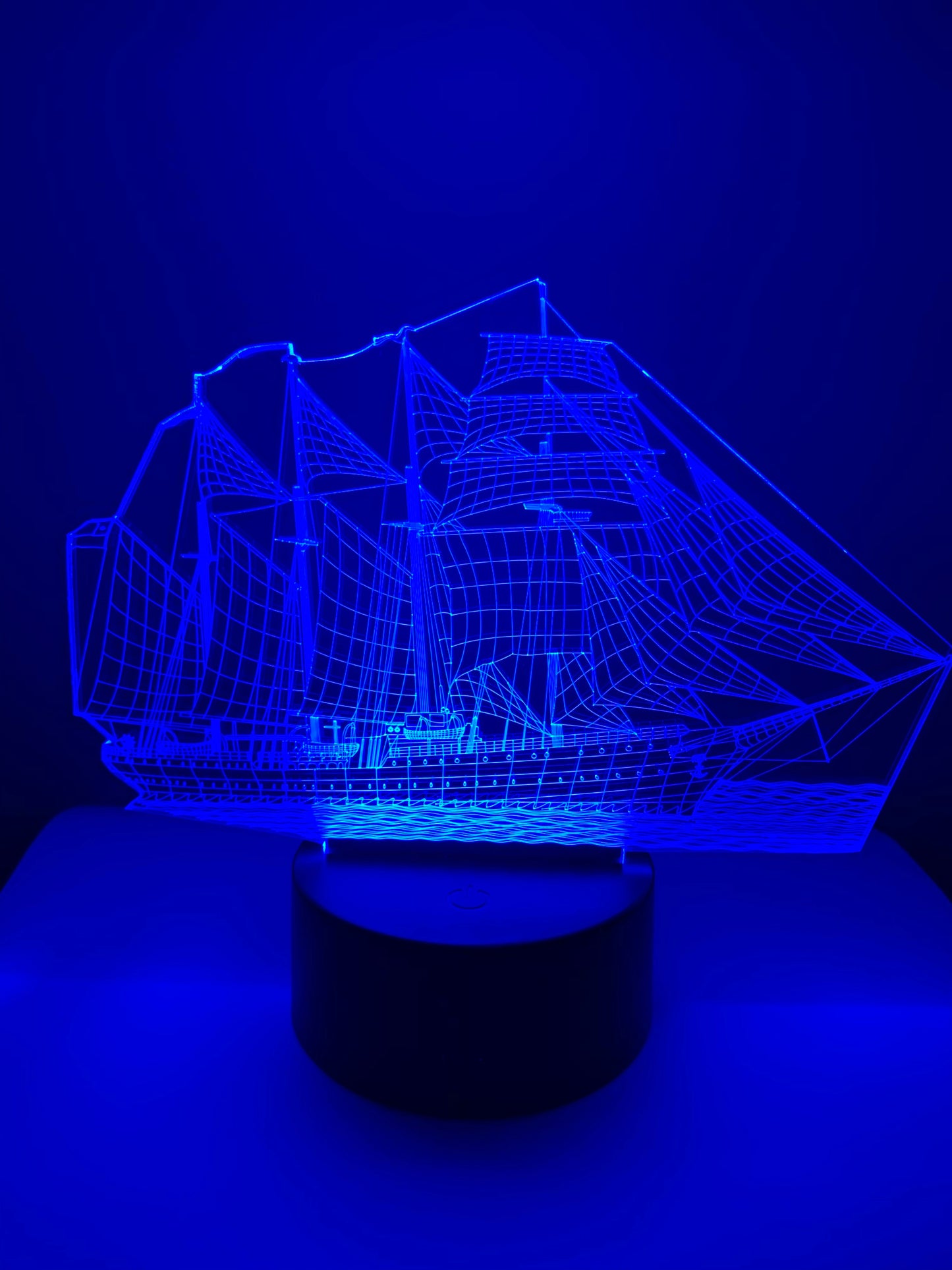 Lampe 3D DEL Bateau à voile