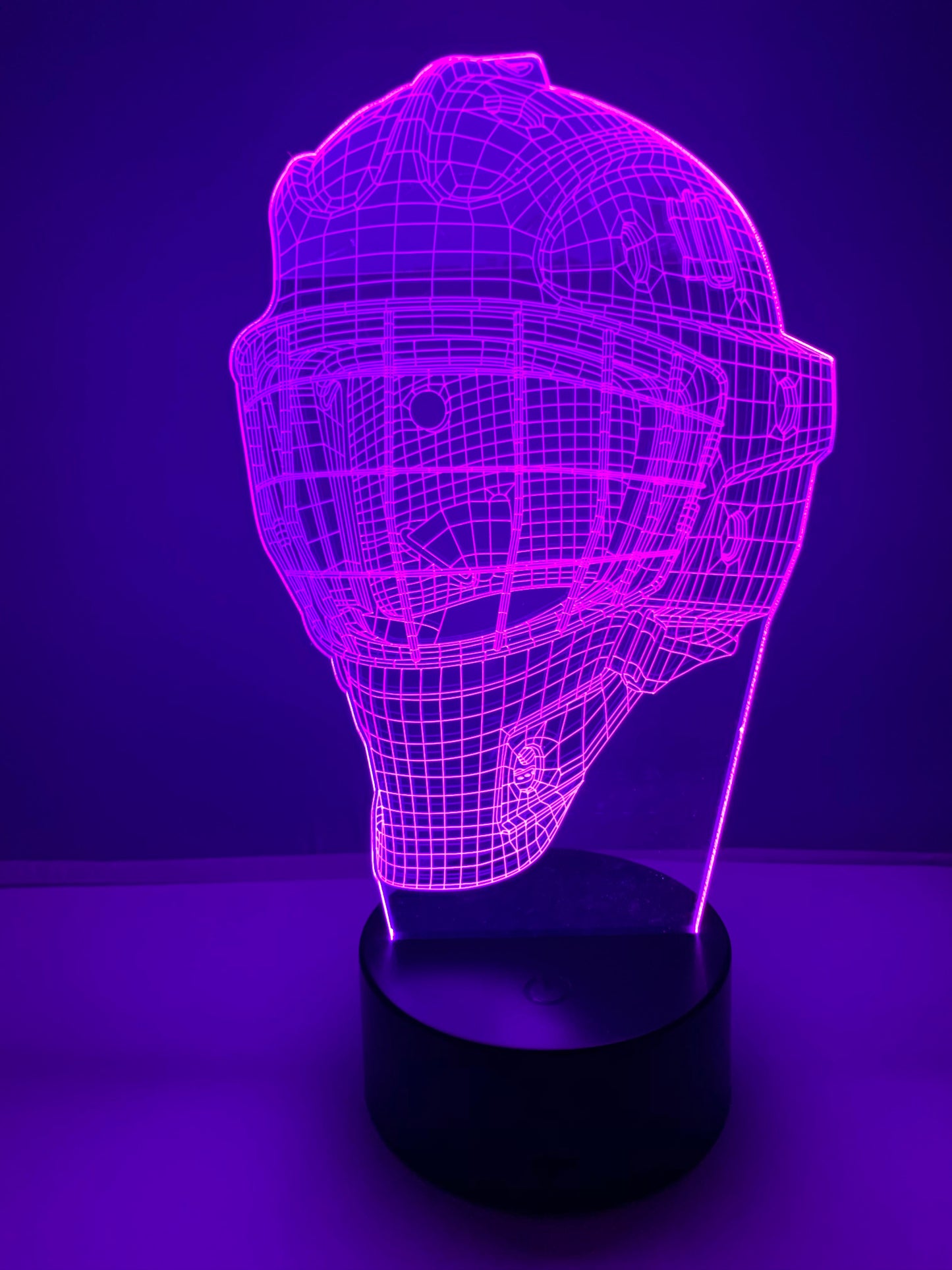 Lampe 3D DEL Hockey Casque de Gardien de but