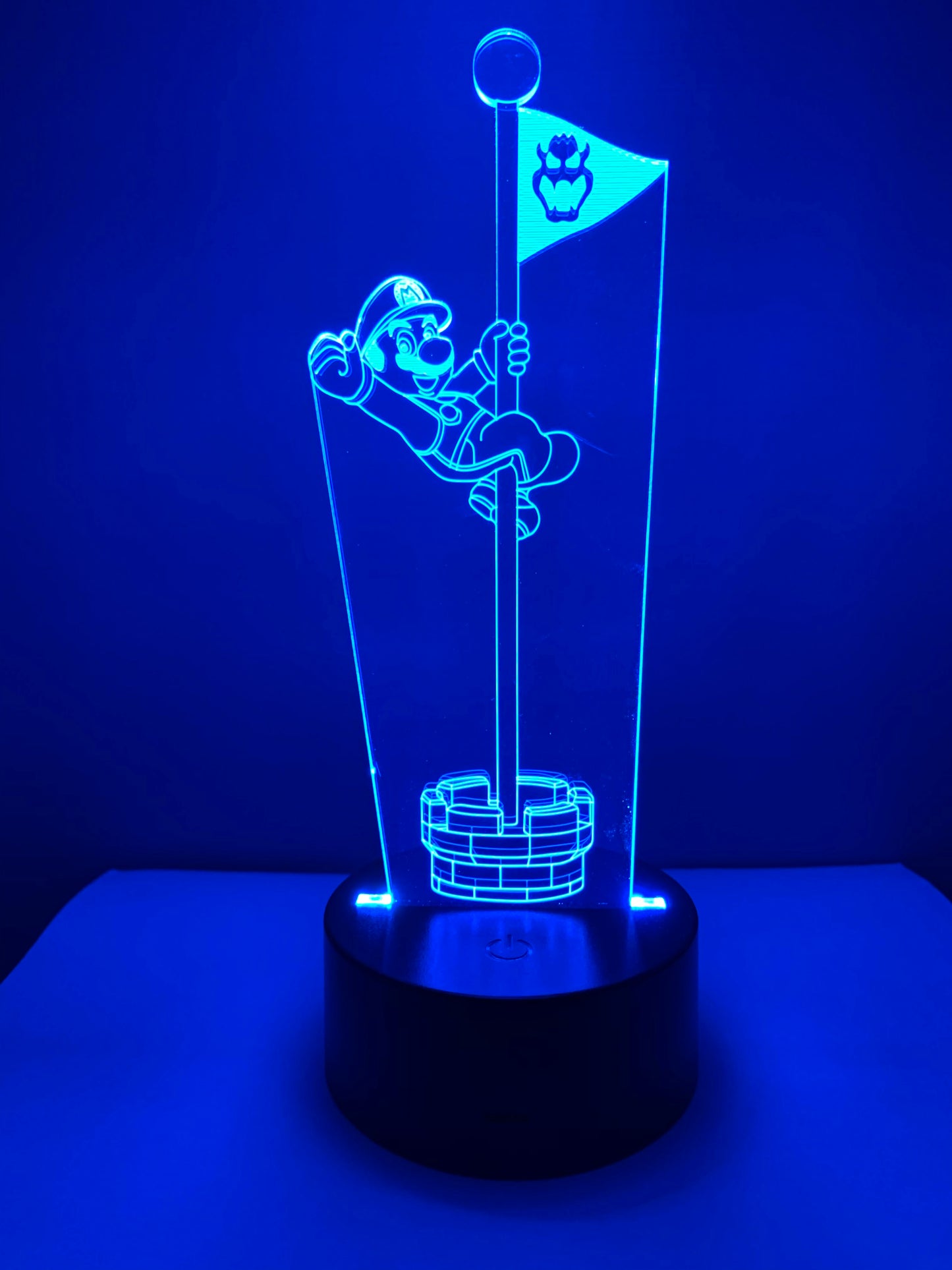 Lampe 3D DEL Super Mario sur le drapeau
