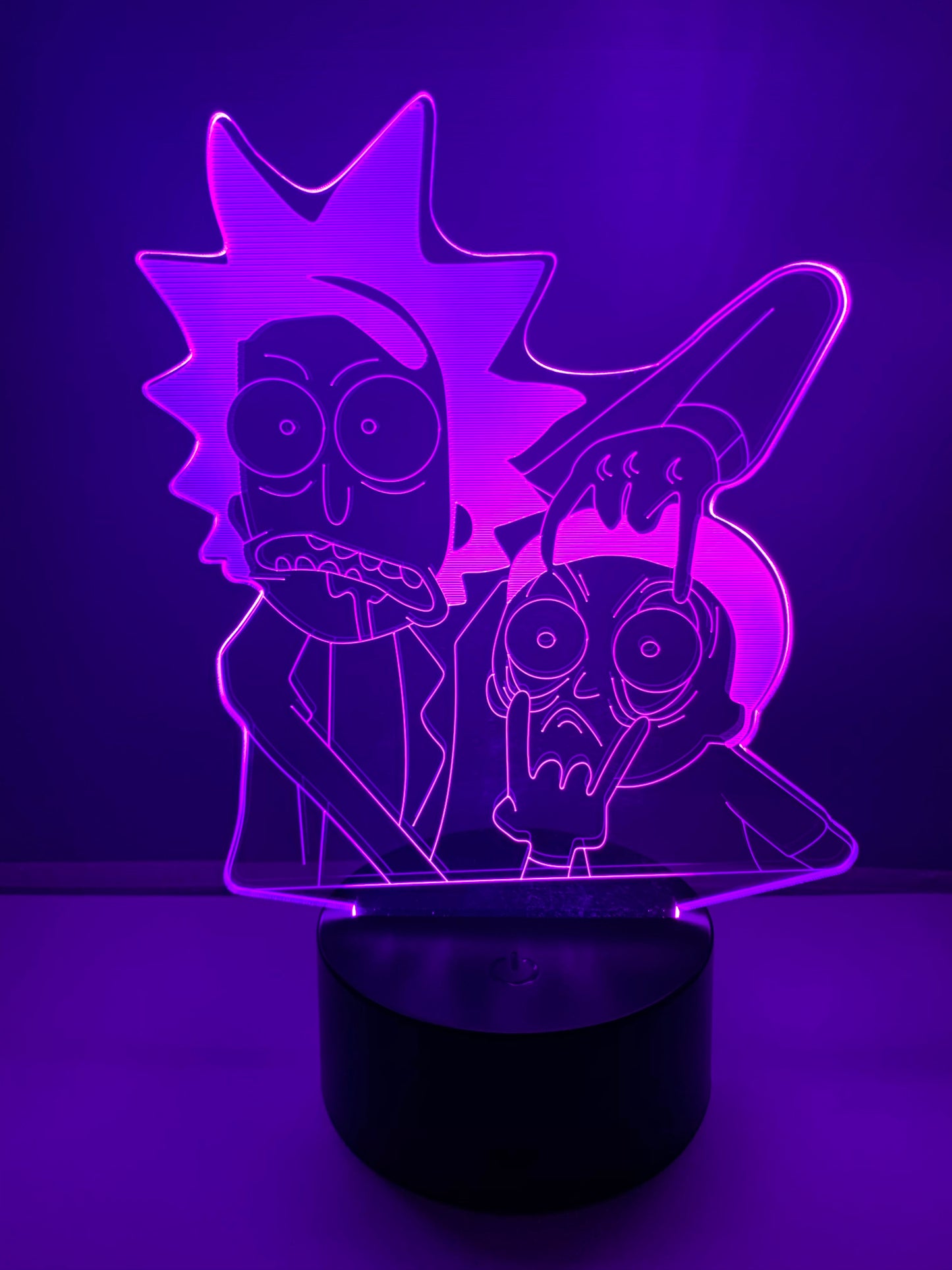 Lampe 3D DEL Rick et Morty