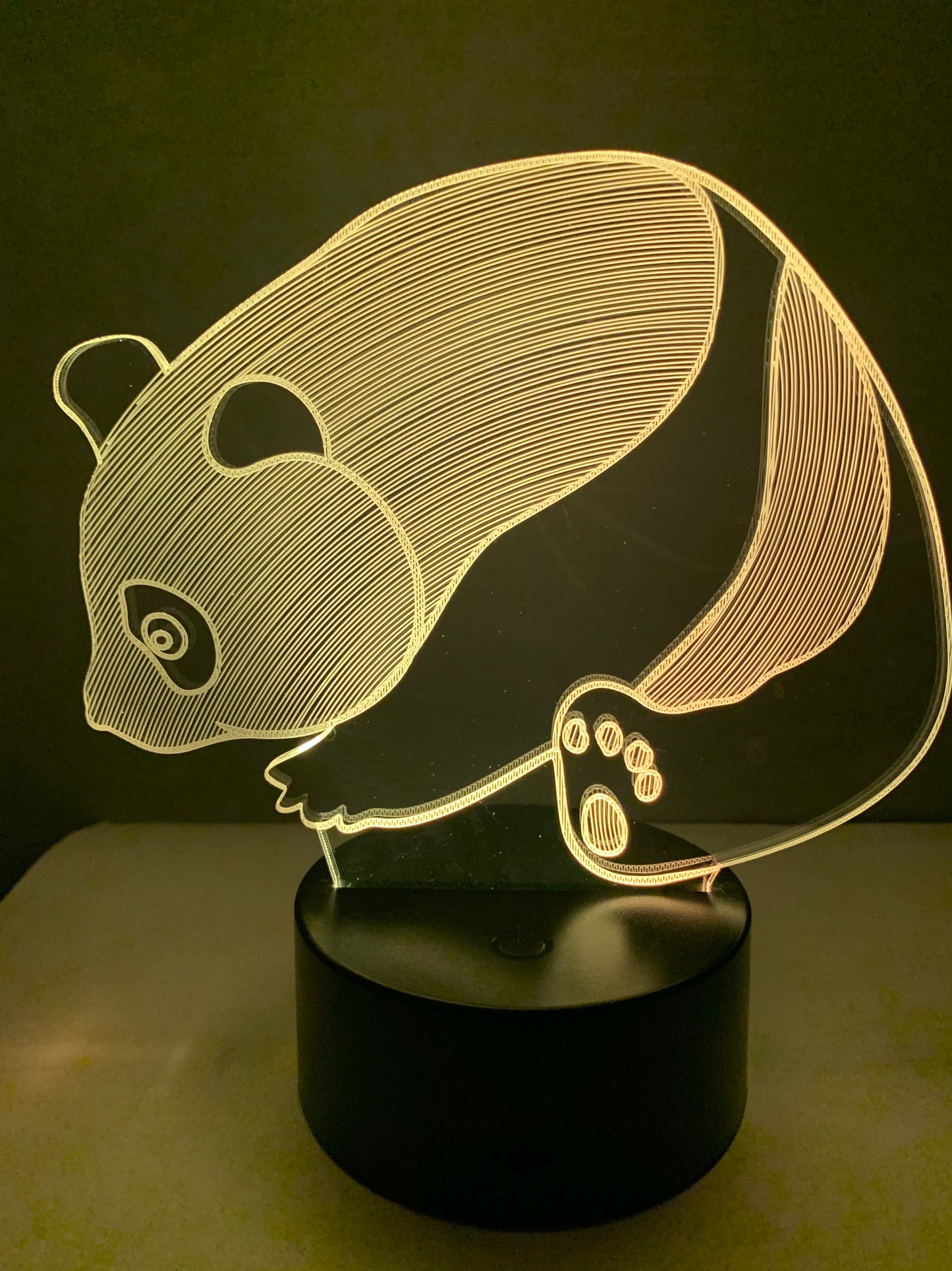 Lampe 3D DEL Panda