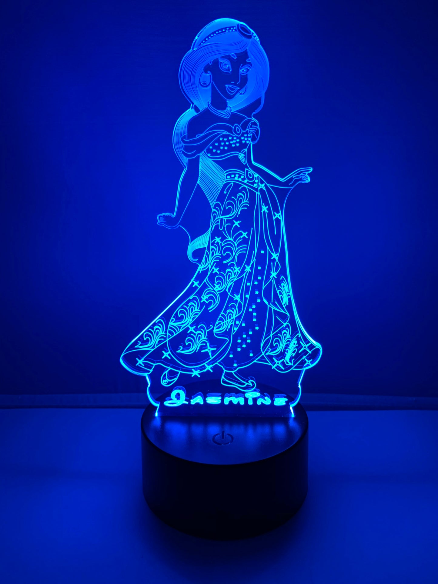 Lampe 3D DEL Princesse Jasmine Aladdin