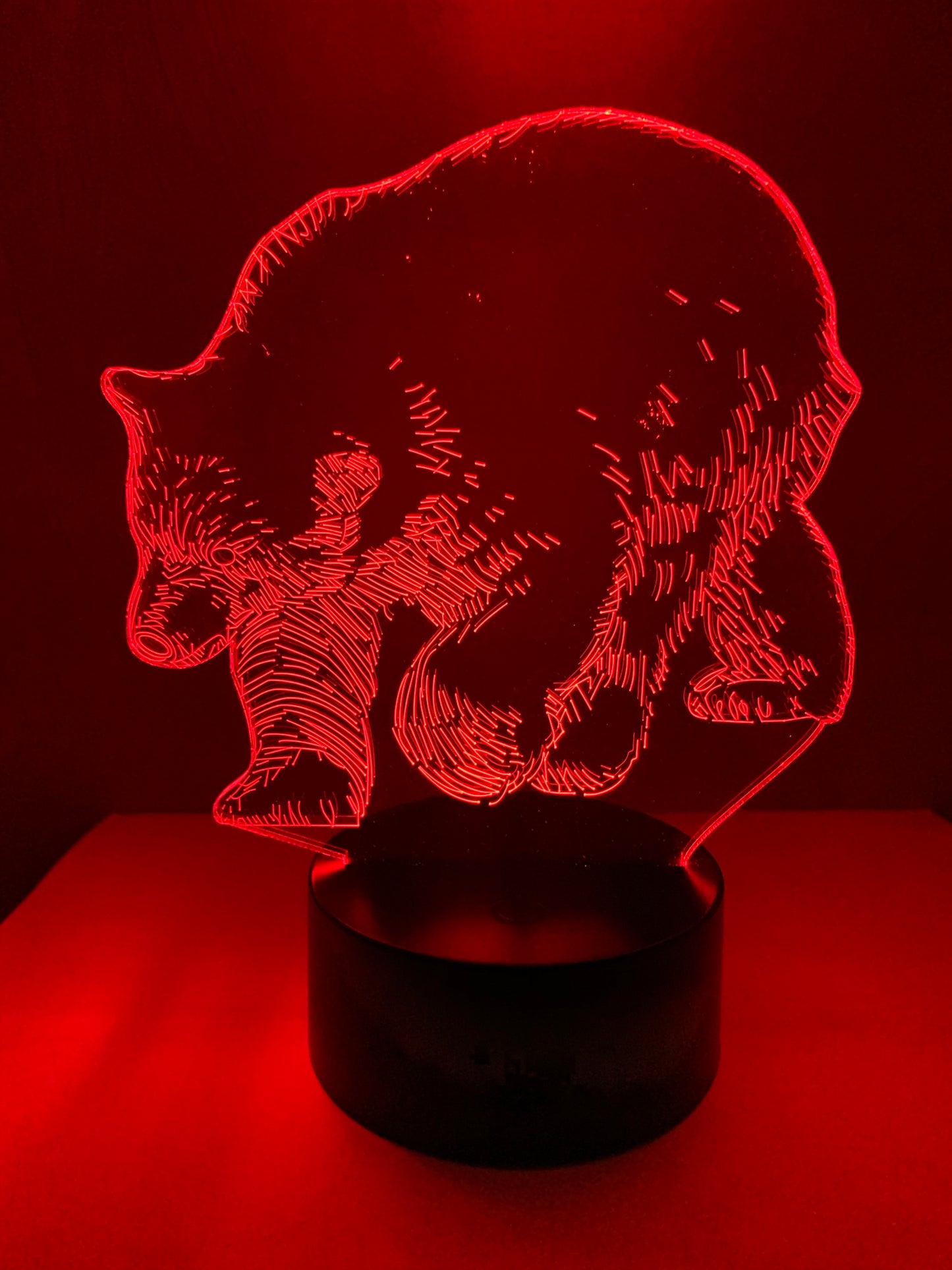 Lampe 3D DEL Ours