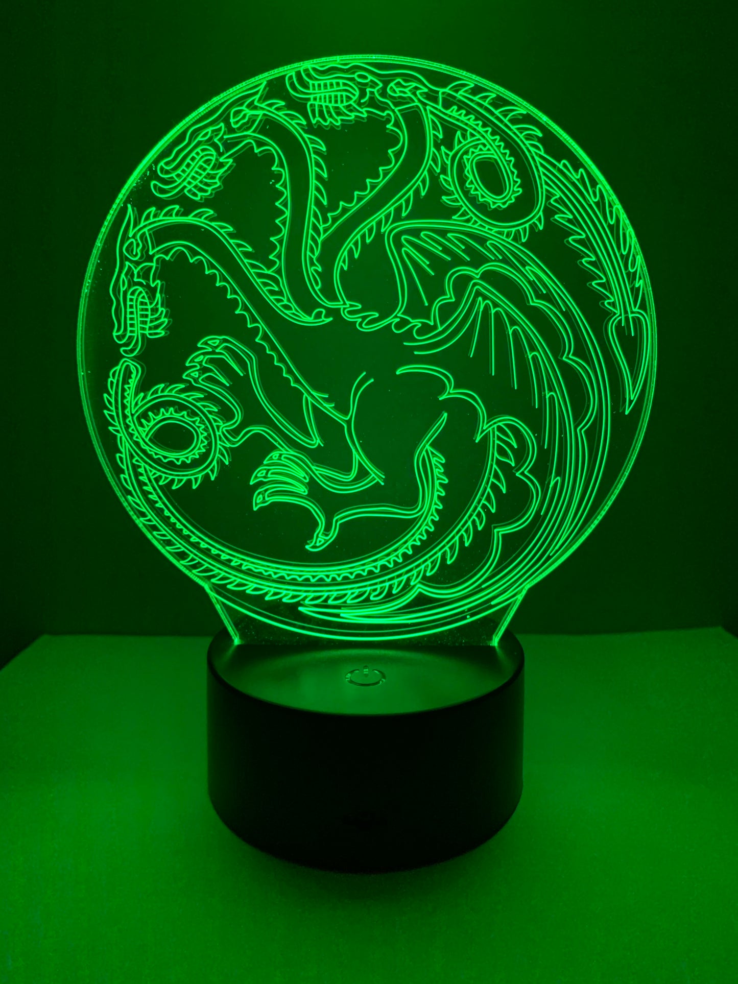 Lampe 3D DEL Dragon Game of thrones House Targaryen
