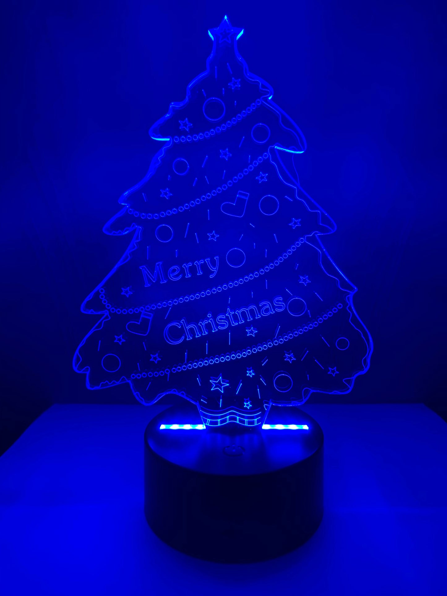 Lampe 3D DEL Sapin de Noël