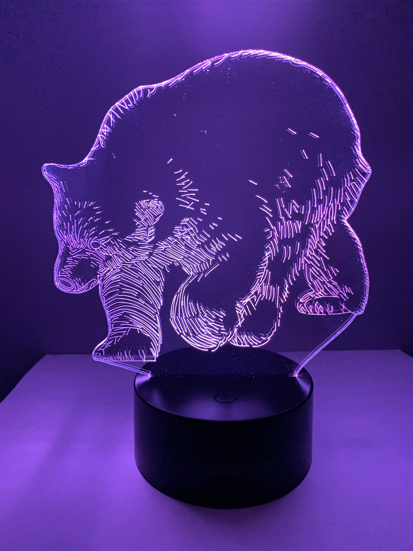 Lampe 3D DEL Ours