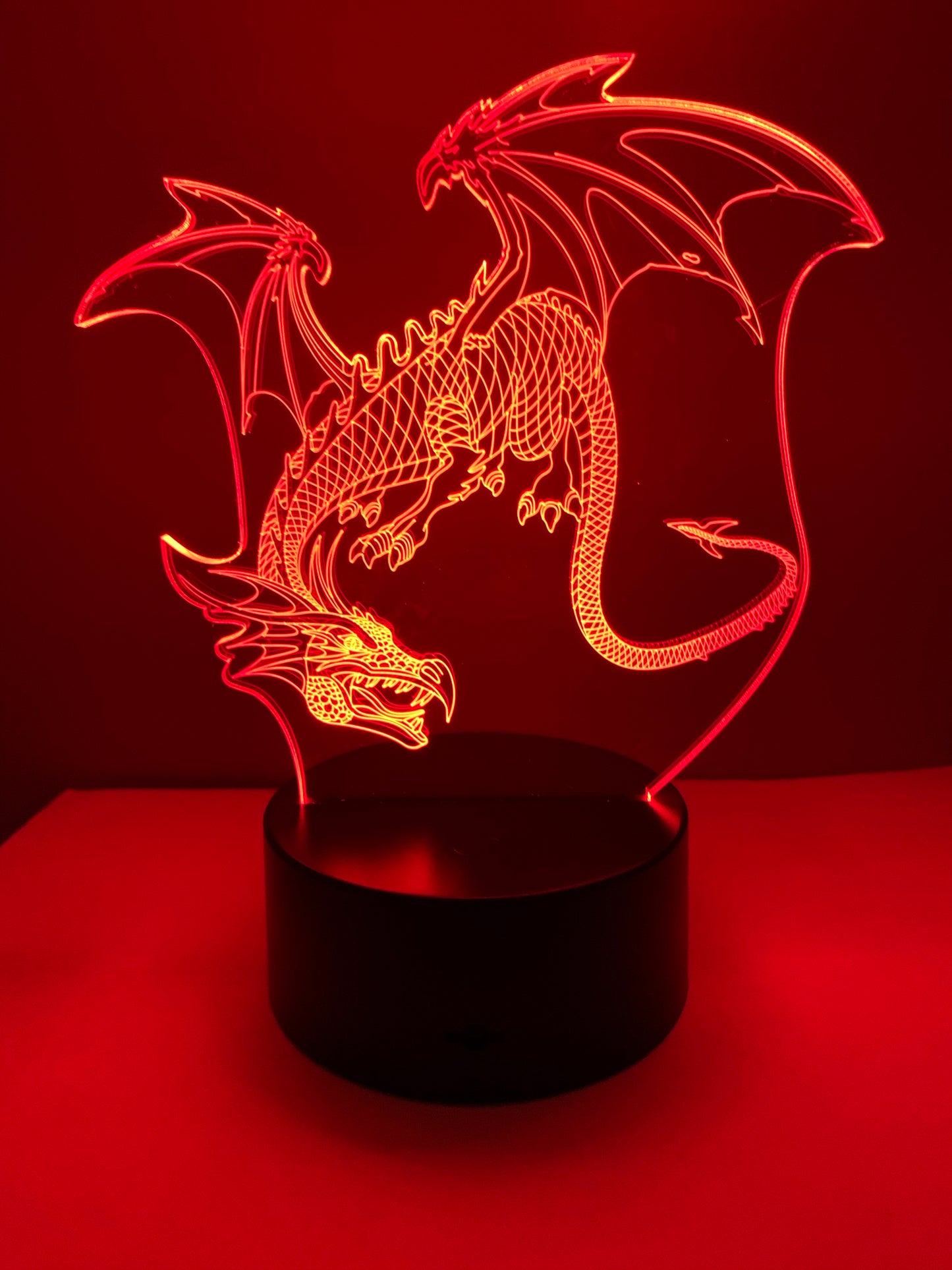 Lampe 3D DEL Dragon