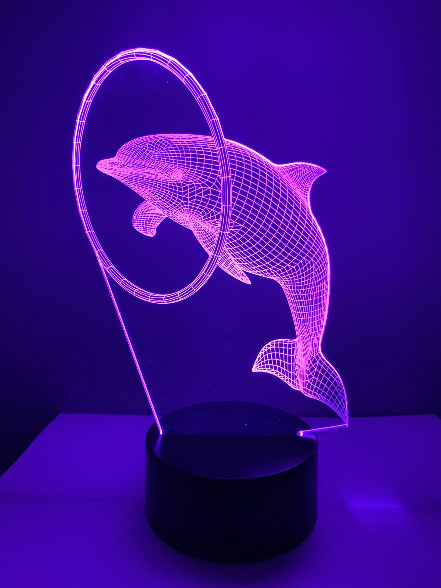 Lampe 3D DEL Dauphin