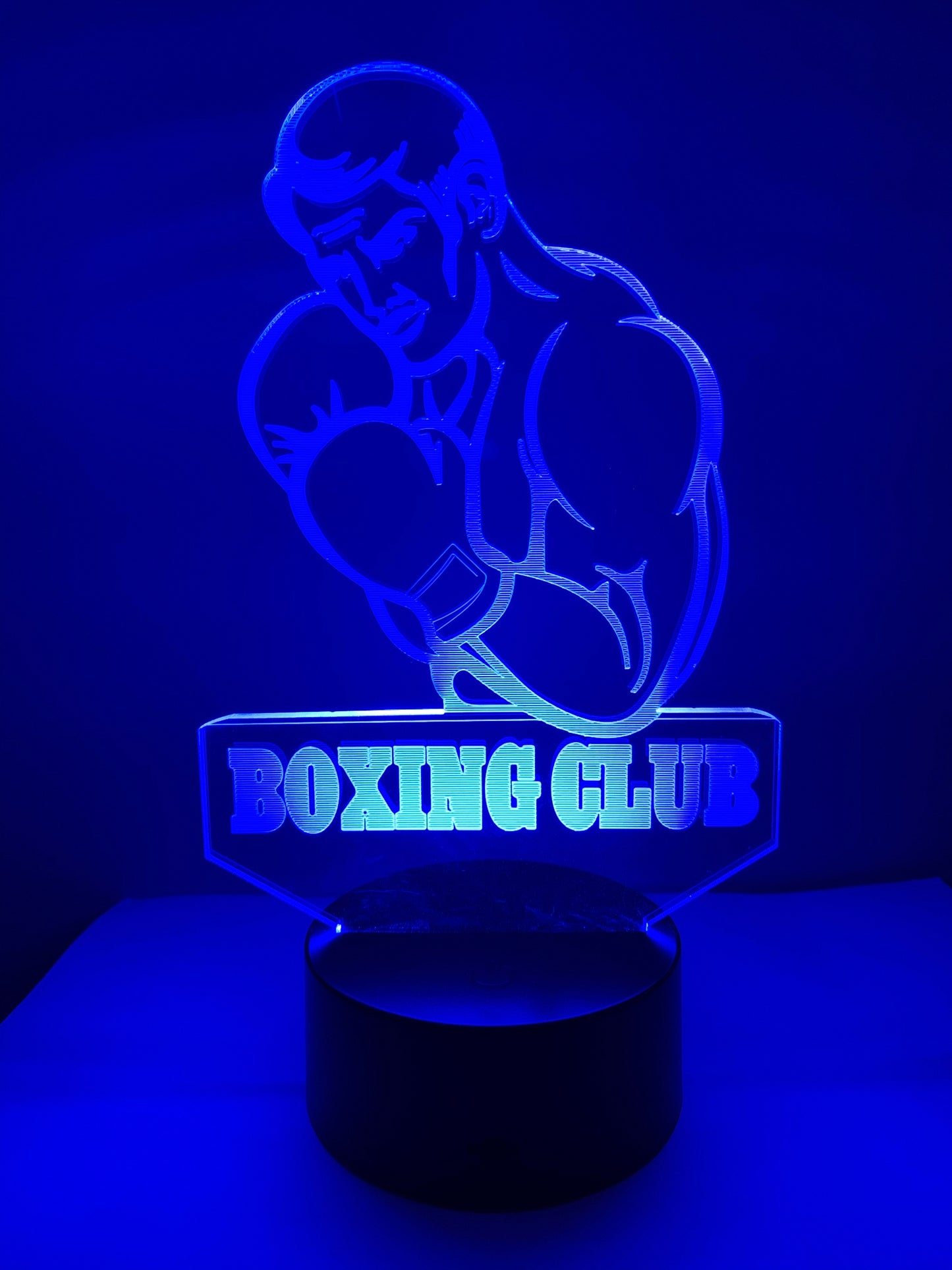 Lampe 3D DEL Club de Boxe (Boxing club)