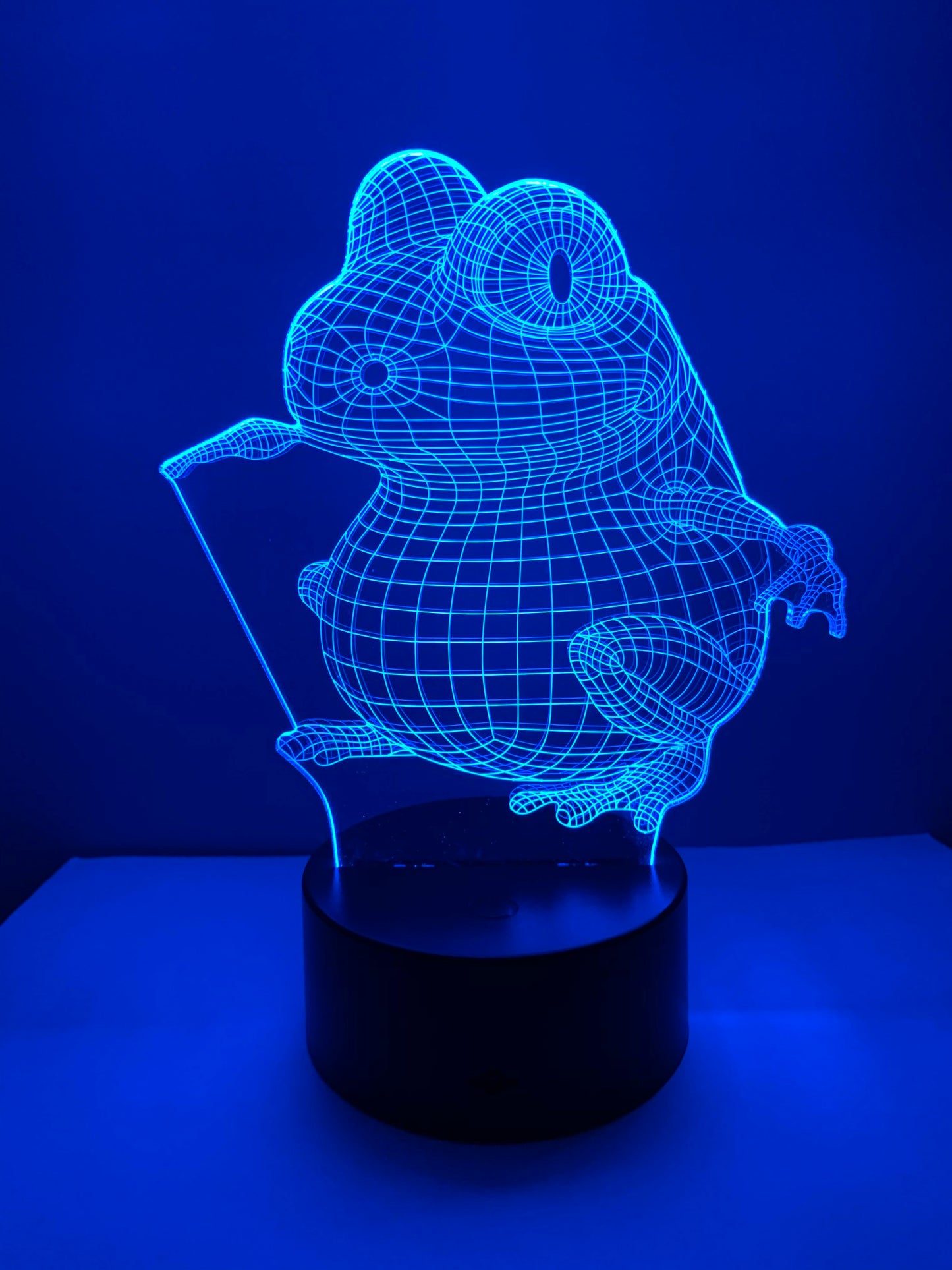 Lampe 3D DEL Grenouille