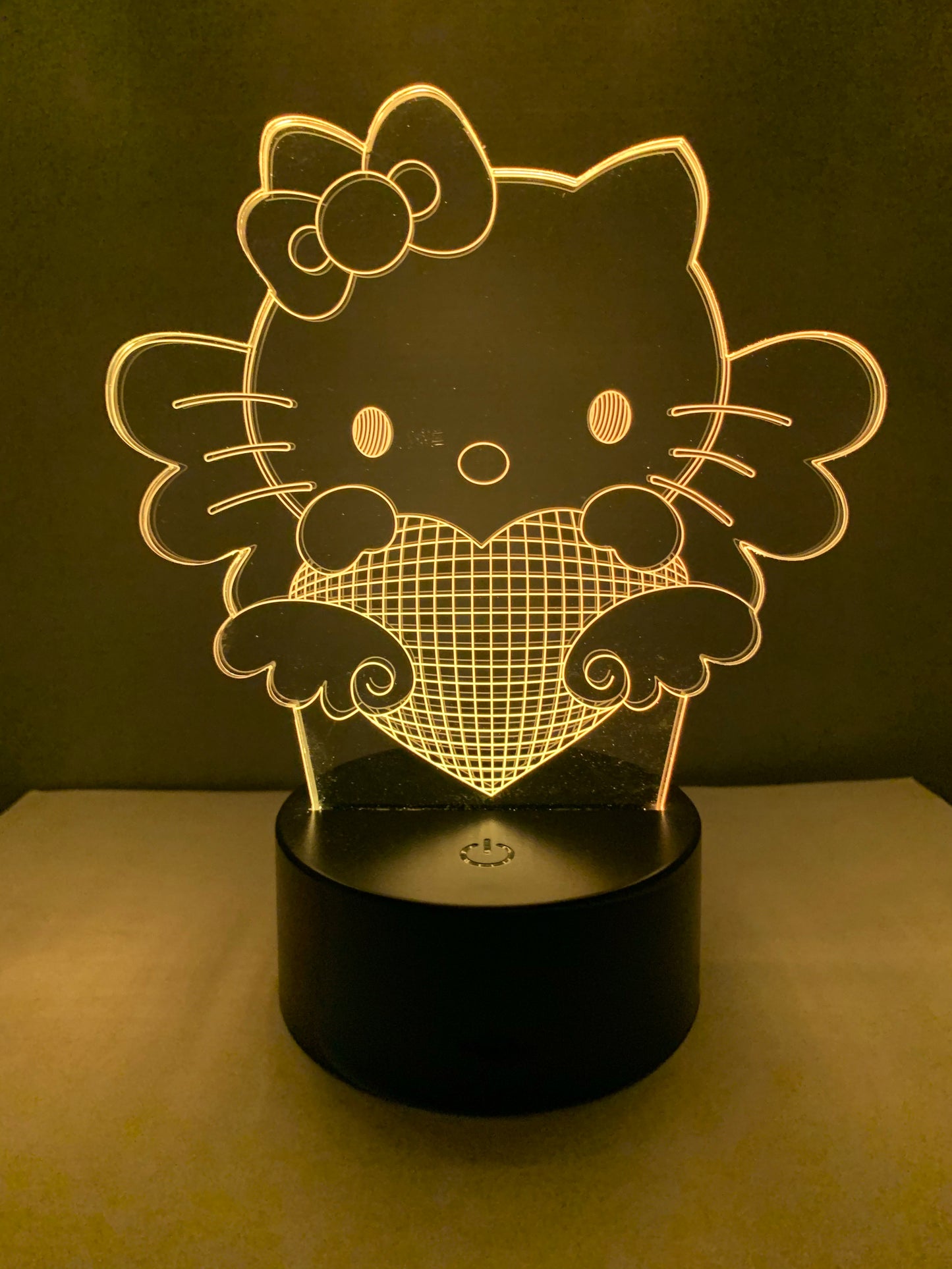 Lampe 3D DEL Chat Hello Kitty
