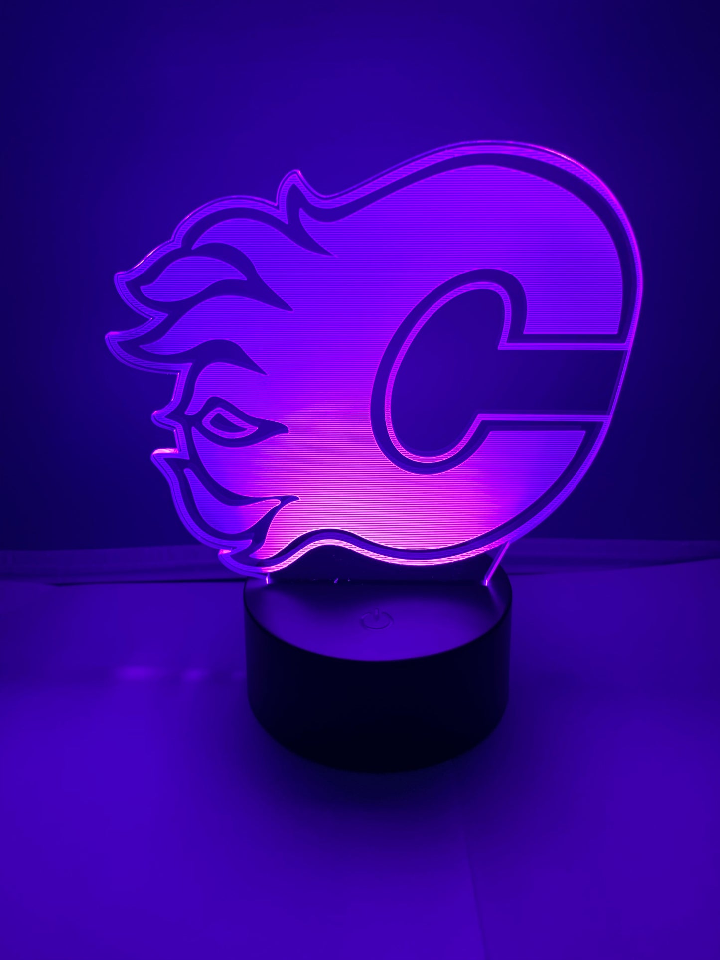 Lampe 3D DEL Hockey Les Flames de Calgary🔥
