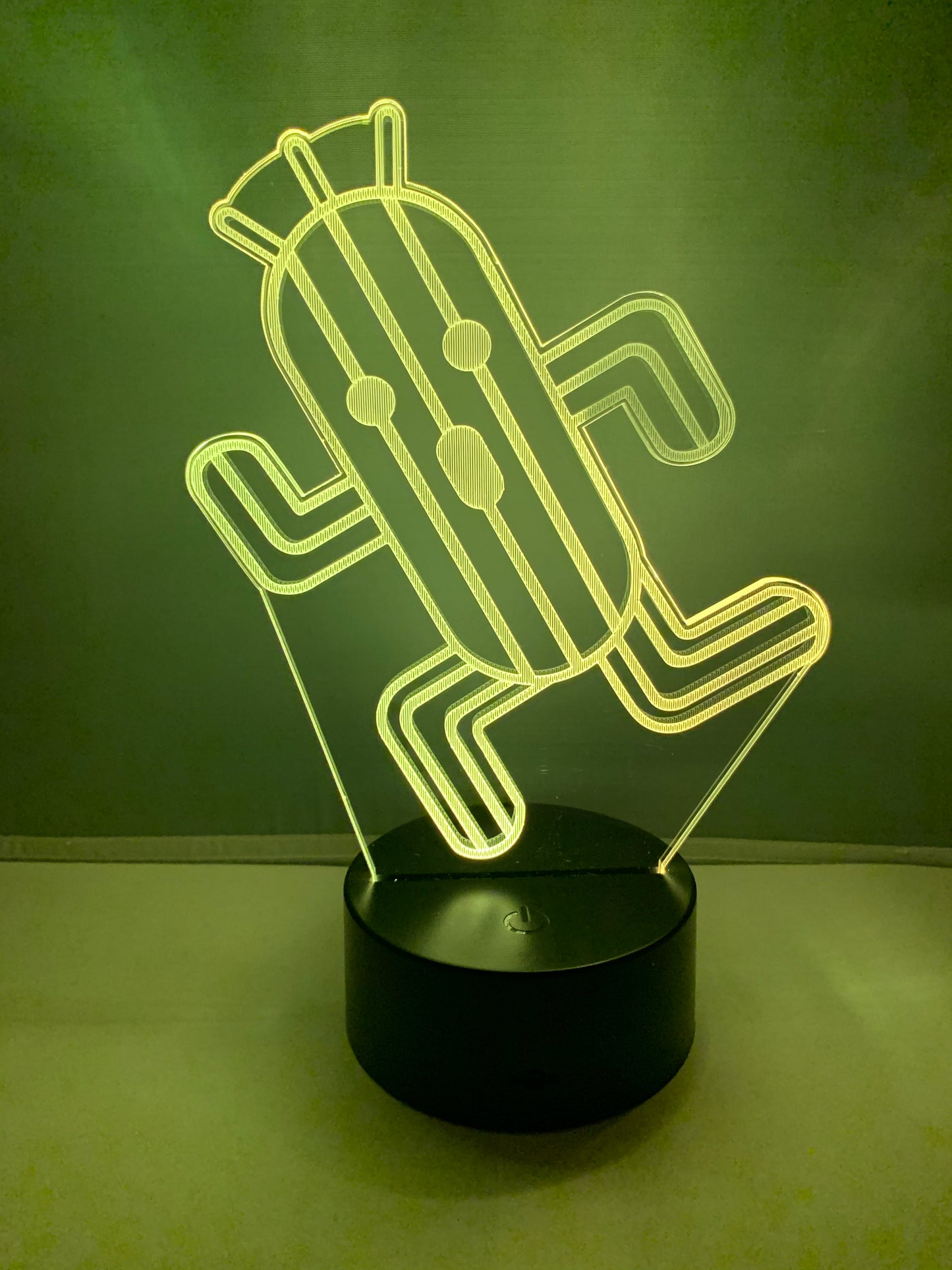 Lampe 3D DEL Final Fantasy Cactuar