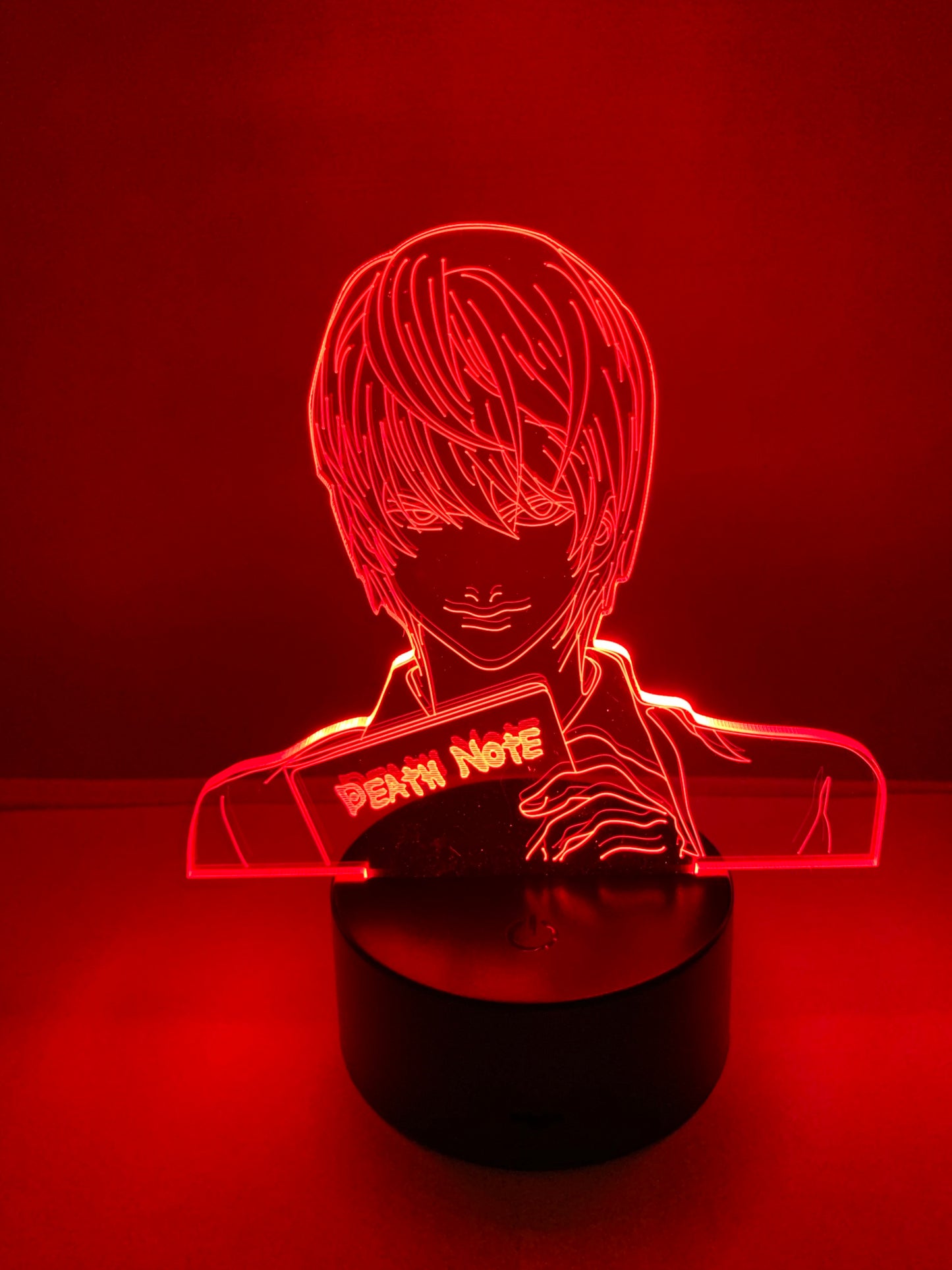 Lampe 3D DEL Death Notes
