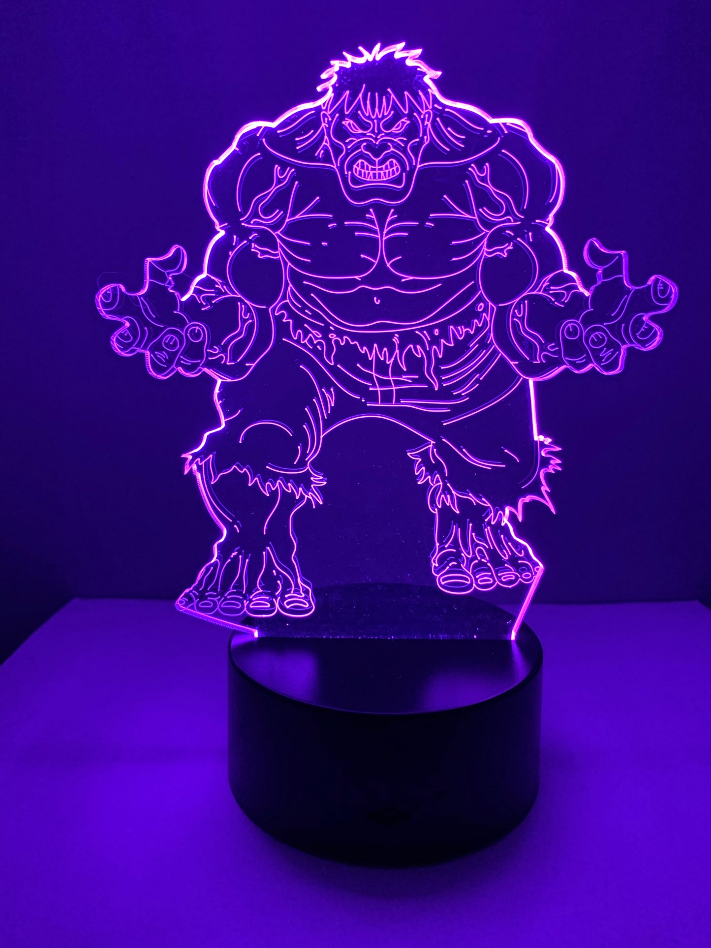 Lampe 3D DEL Hulk