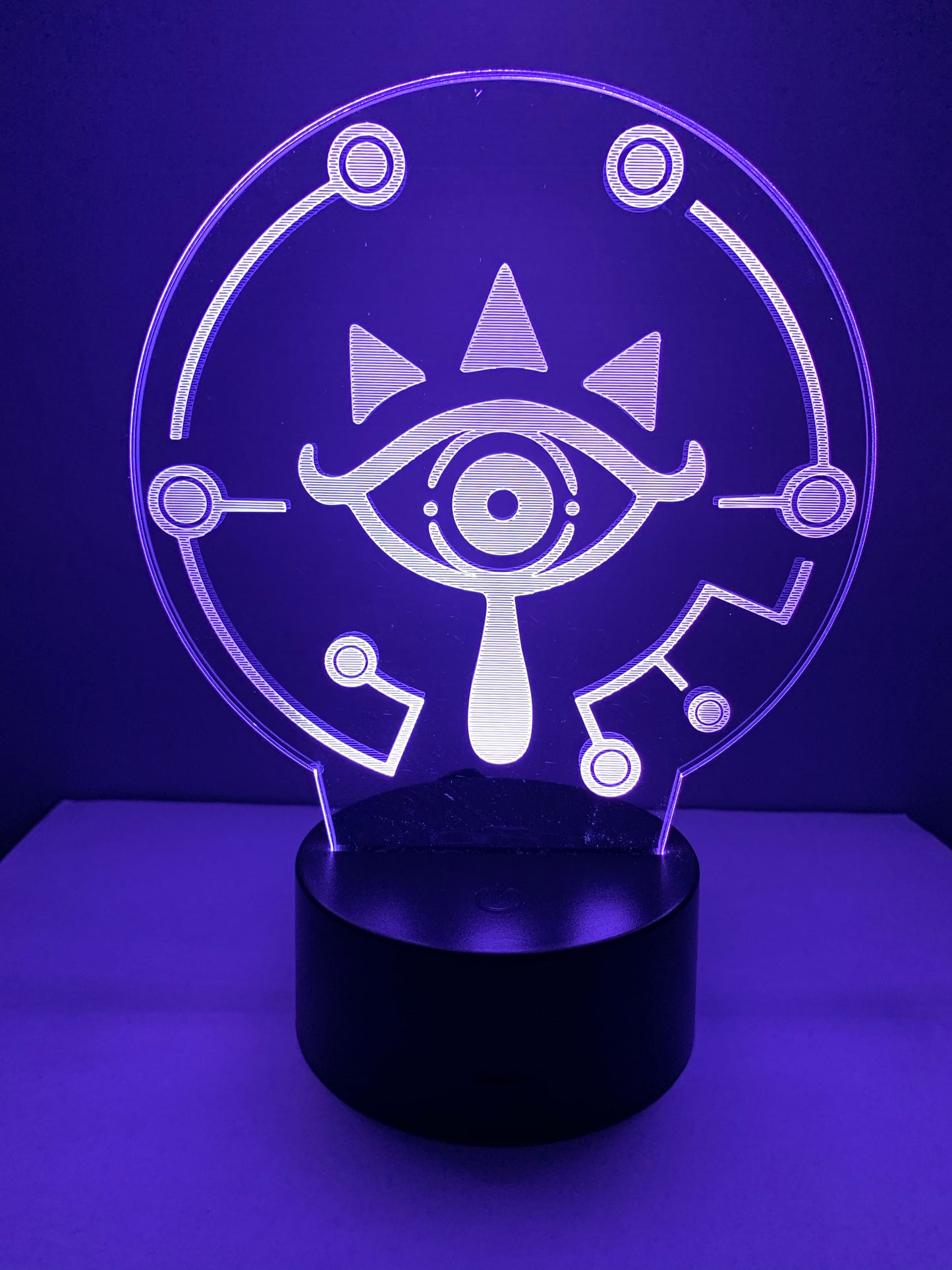 Lampe 3D DEL Zelda Symbole Sheikah
