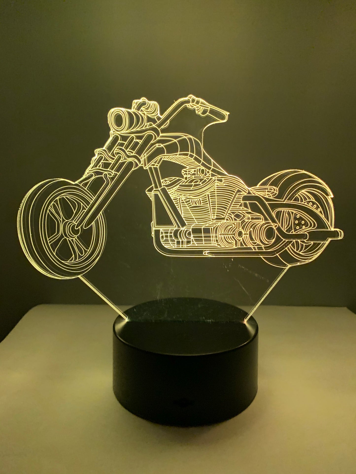 Lampe 3D DEL Moto Harley