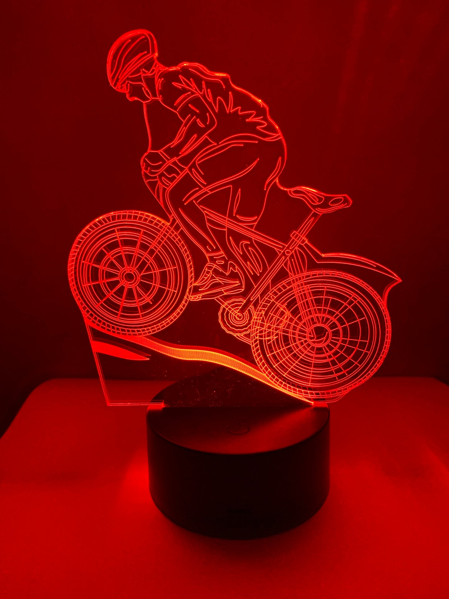Lampe 3D DEL Cycliste Vélo - Bicyclette
