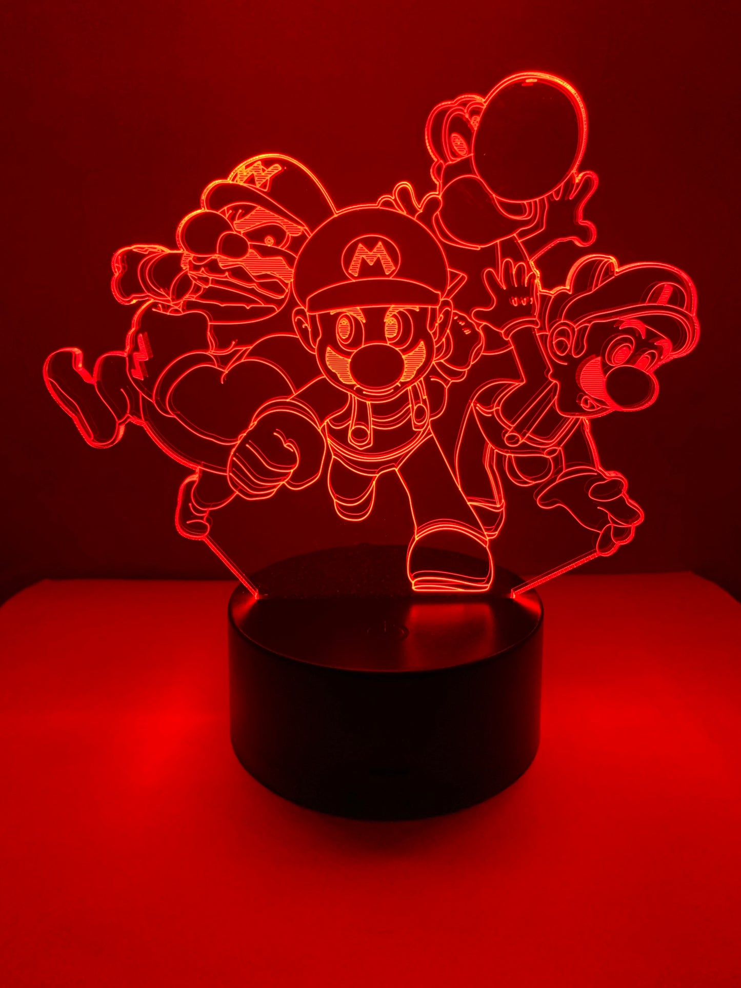 Lampe 3D DEL Personnages Super Mario