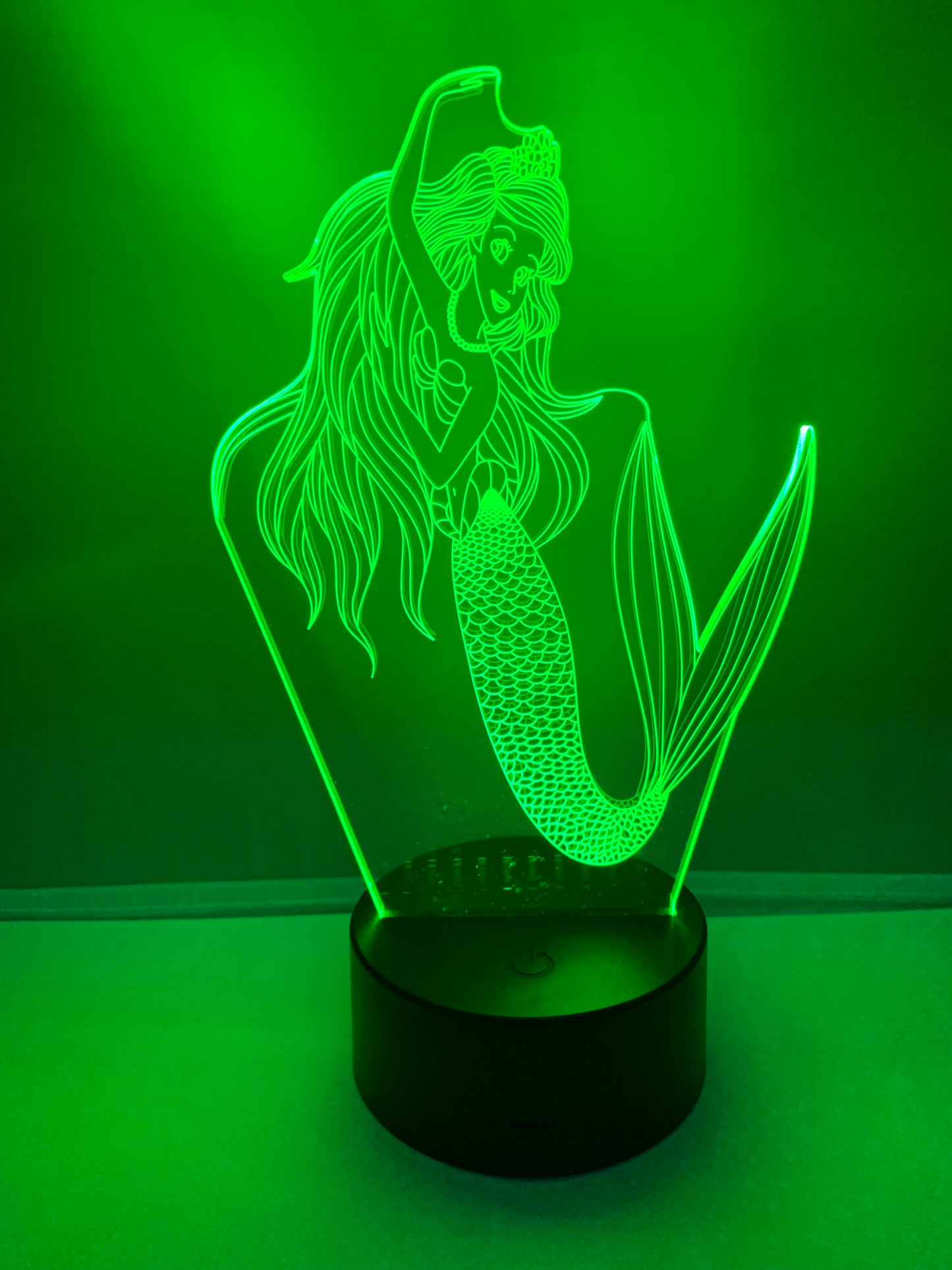 Lampe 3D DEL La Petite Sirène 🧜‍♀️ (Princesse)