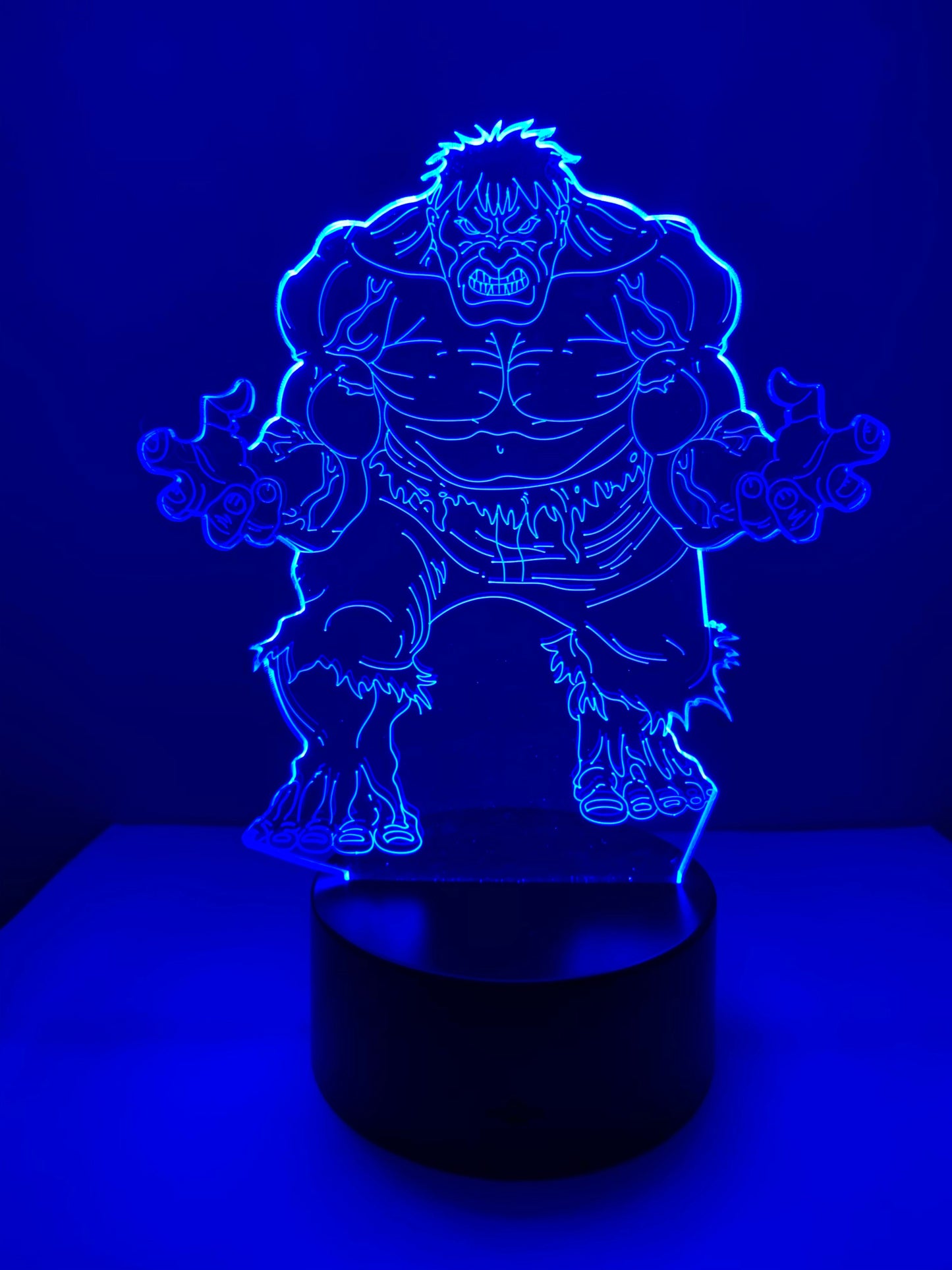 Lampe 3D DEL Hulk