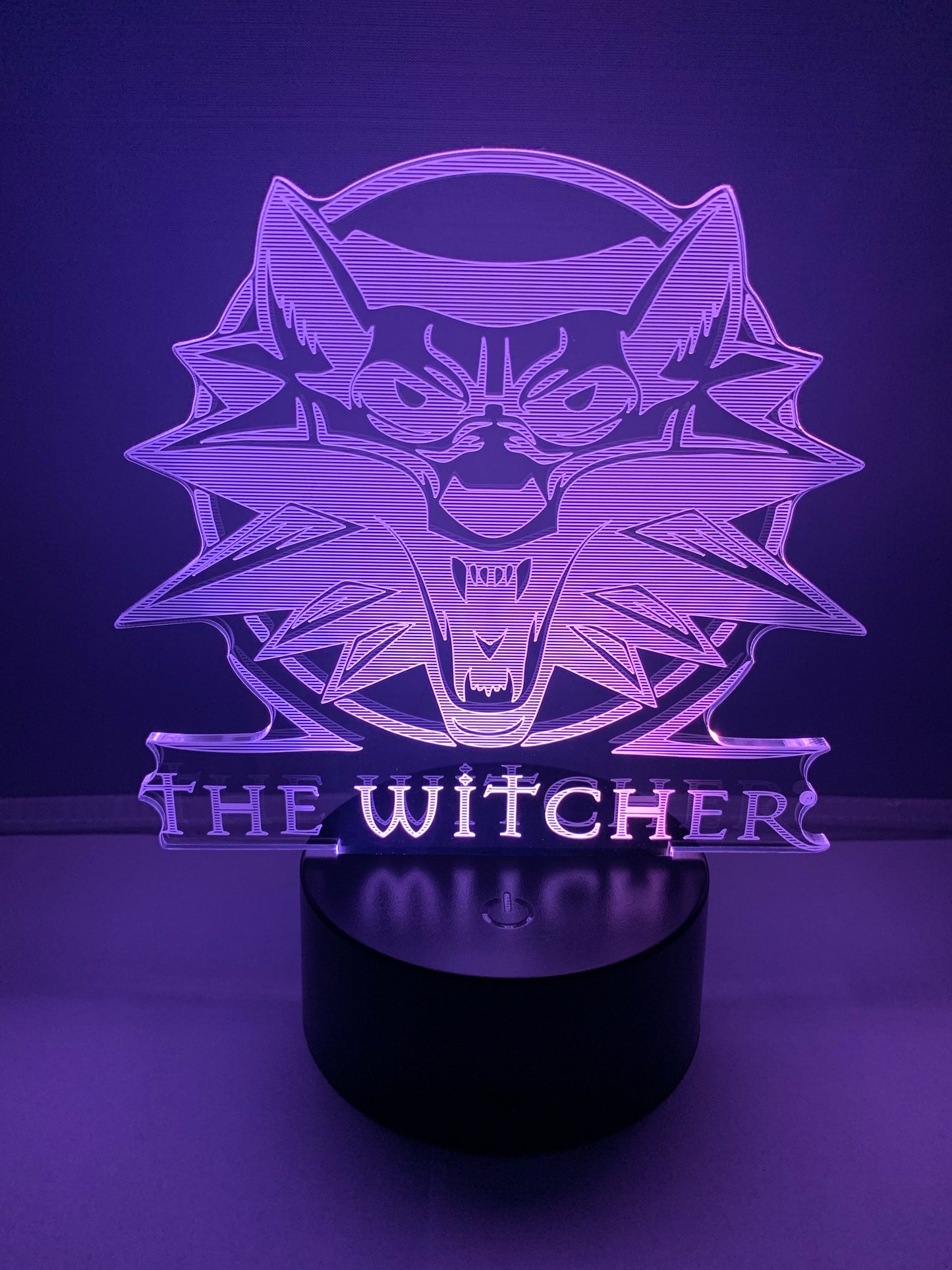 Lampe 3D DEL Logo The Witcher