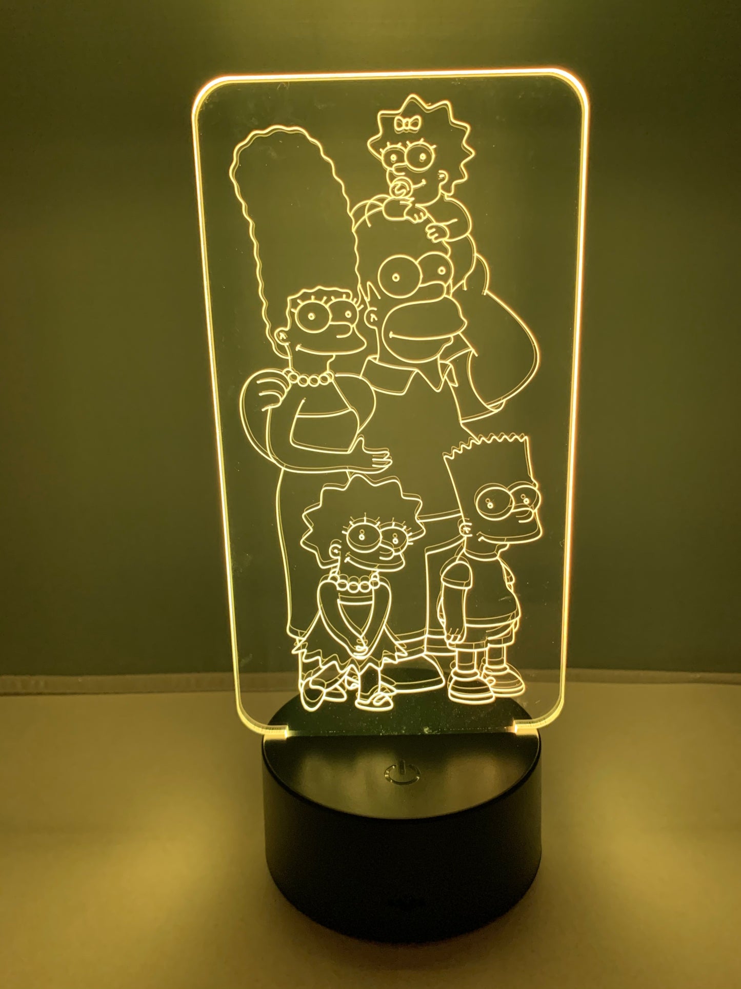 Lampe 3D DEL Les Simpsons