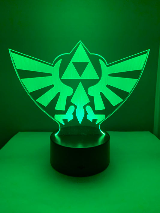Lampe 3D DEL The Legend Of Zelda (Hylian Crest)