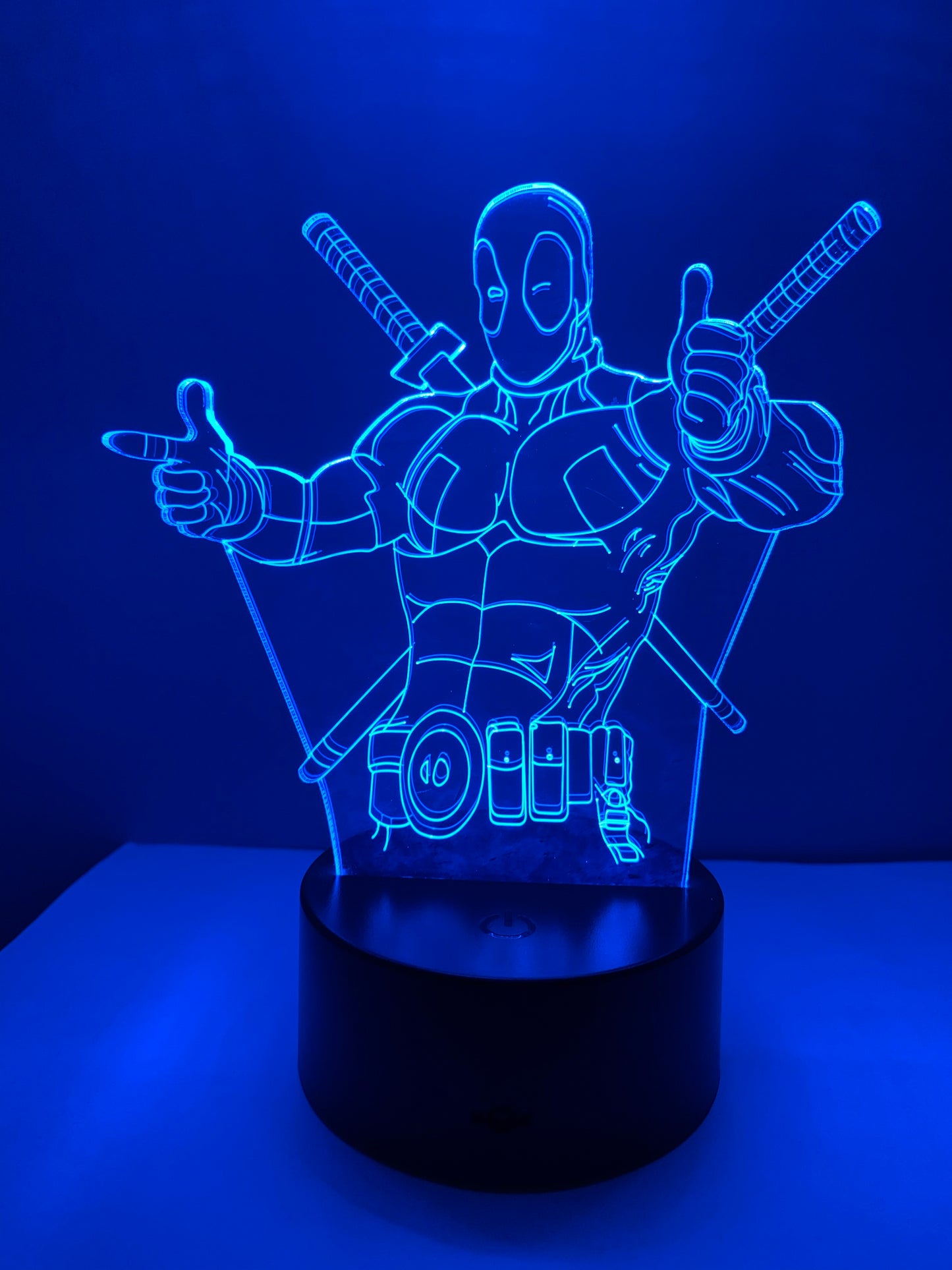 Lampe 3D DEL Deadpool